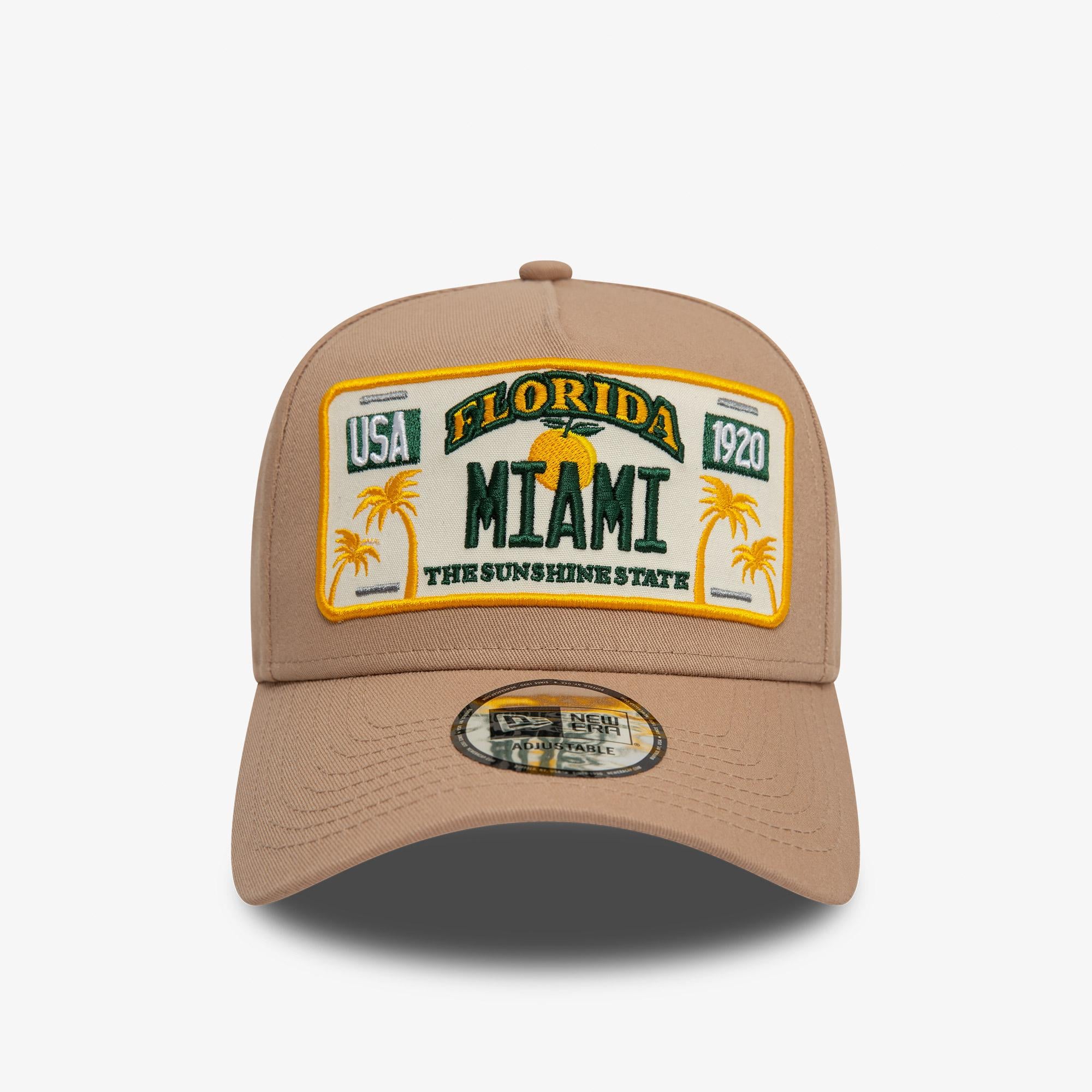 New Era Gorra License Plate 9Forty Unisex Kahverengi Şapka