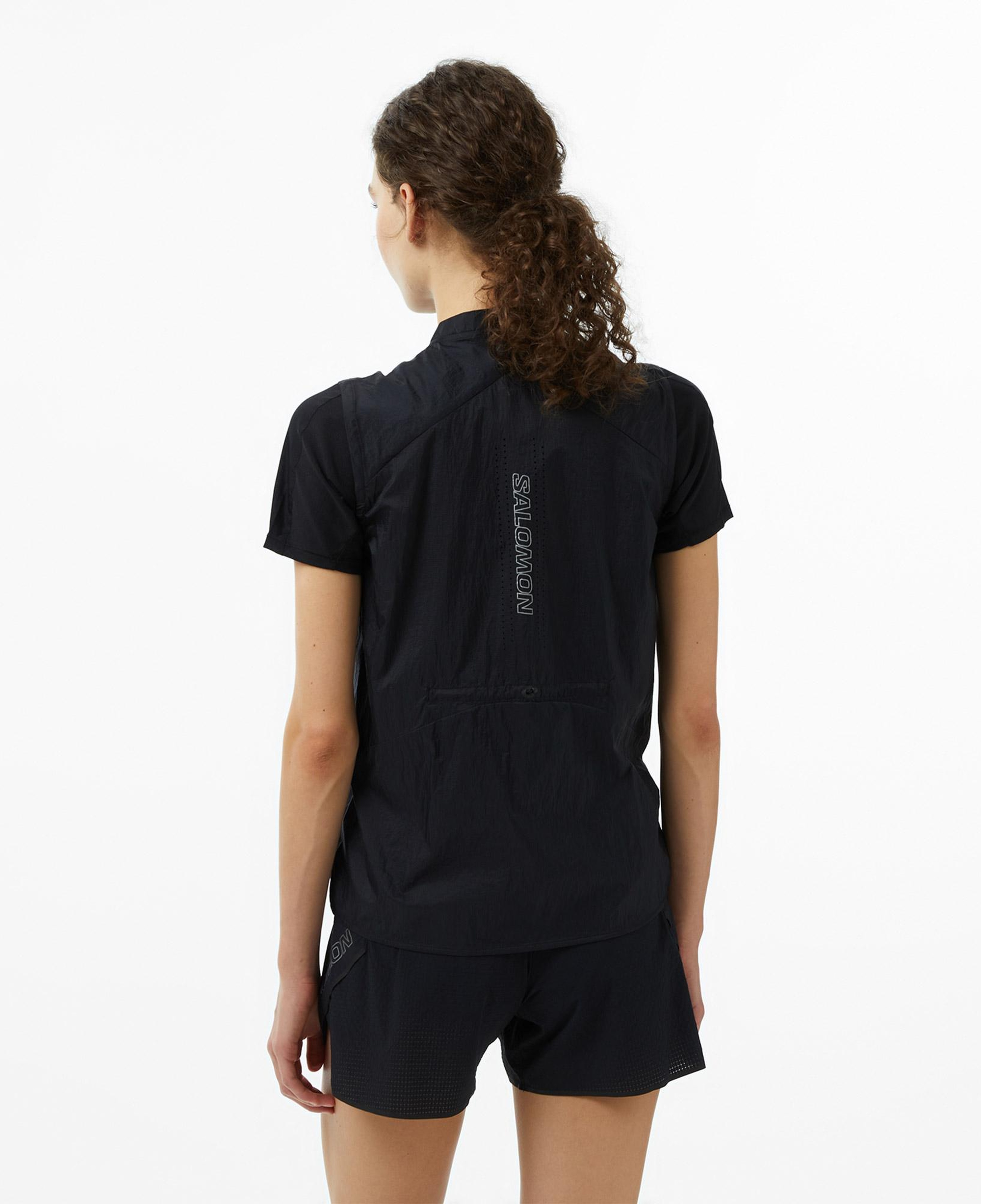 Salomon Sense Aero Wind Vest Kadın Siyah Yağmurluk