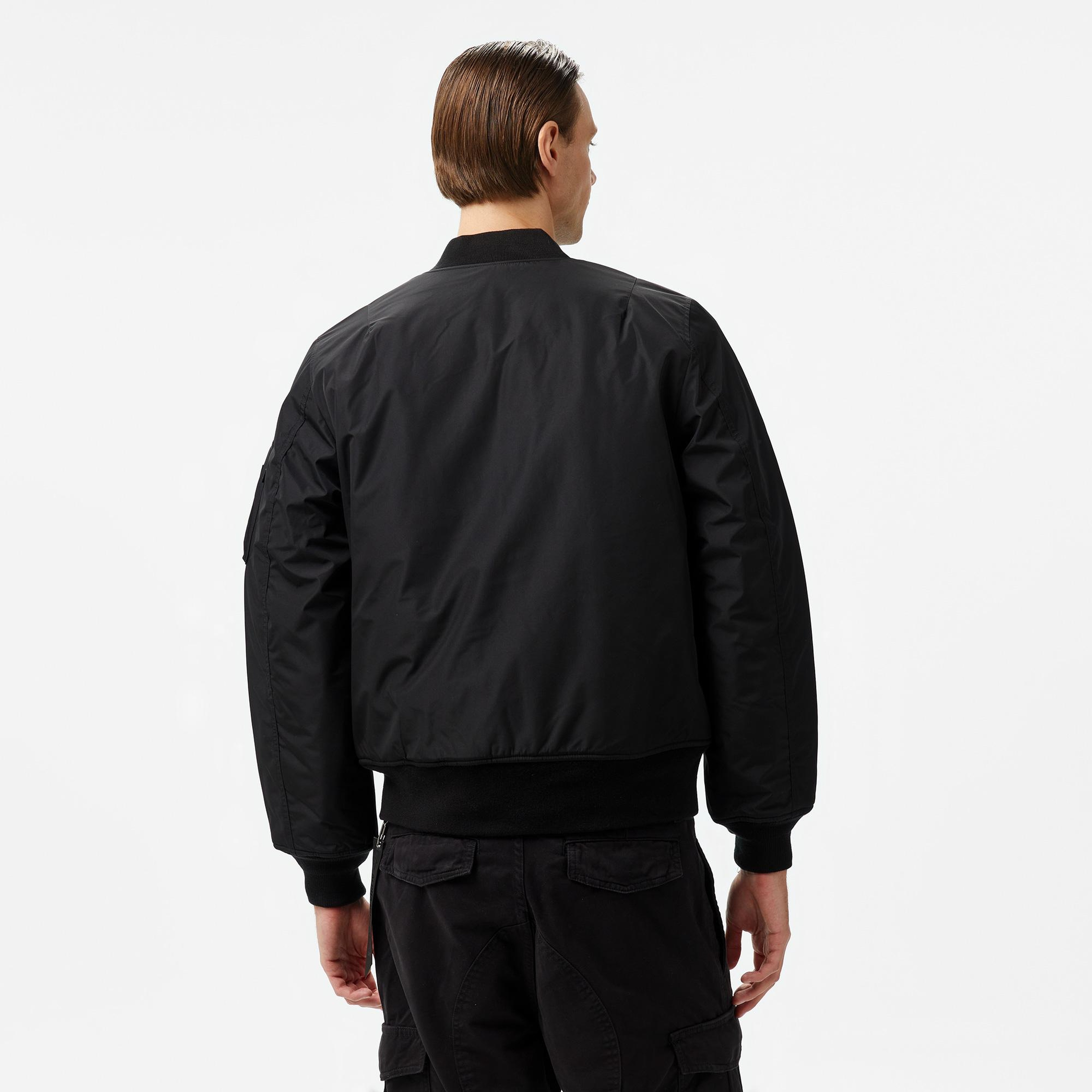 Alpha Industries  Reversible Onion Quilted Ma-1 Flight Unisex Siyah Ceket