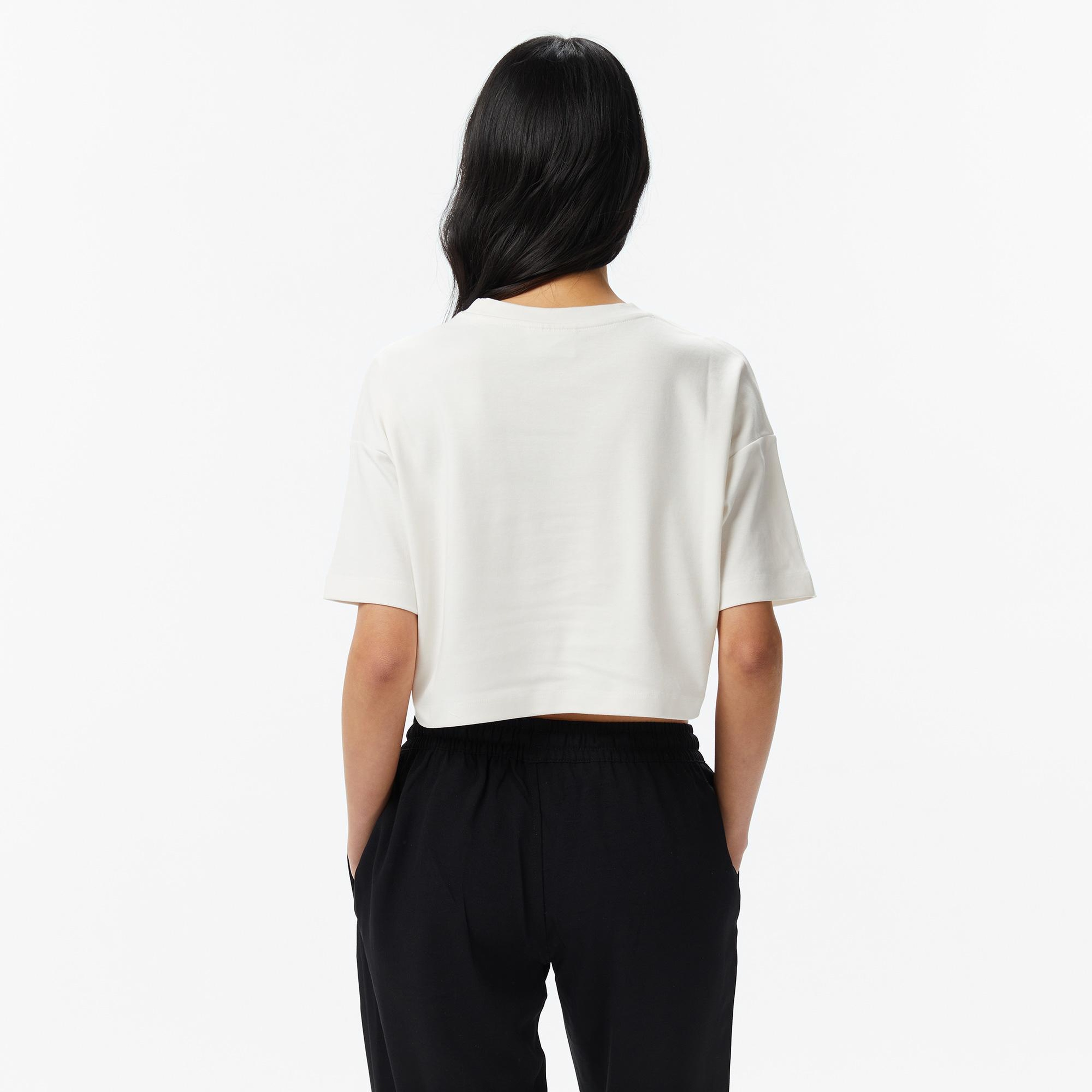 UNITED4 Regular Fit Kadın Bej T-Shirt