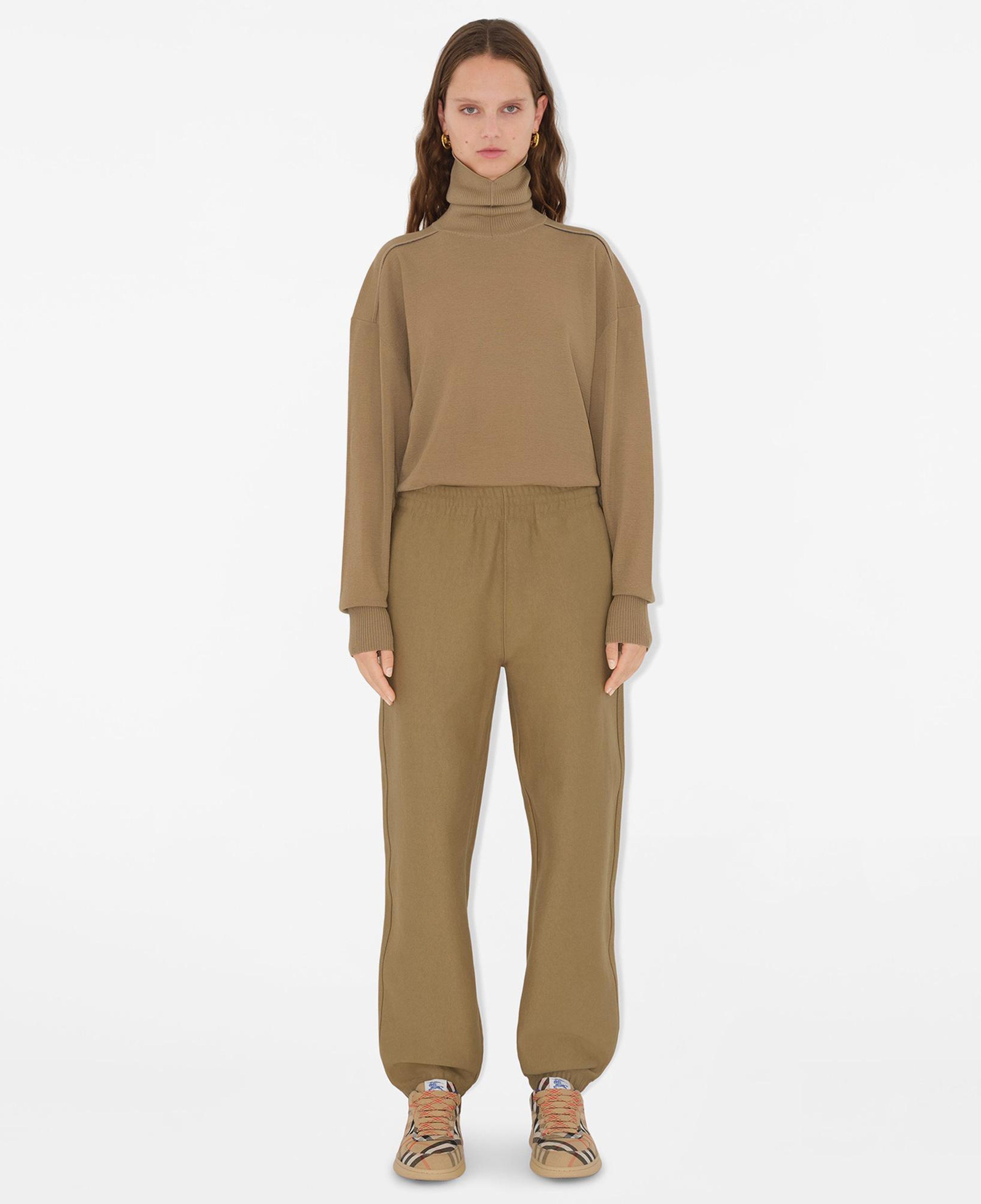 Burberry Ped Cotton Jogging Kadın Haki Pantolon