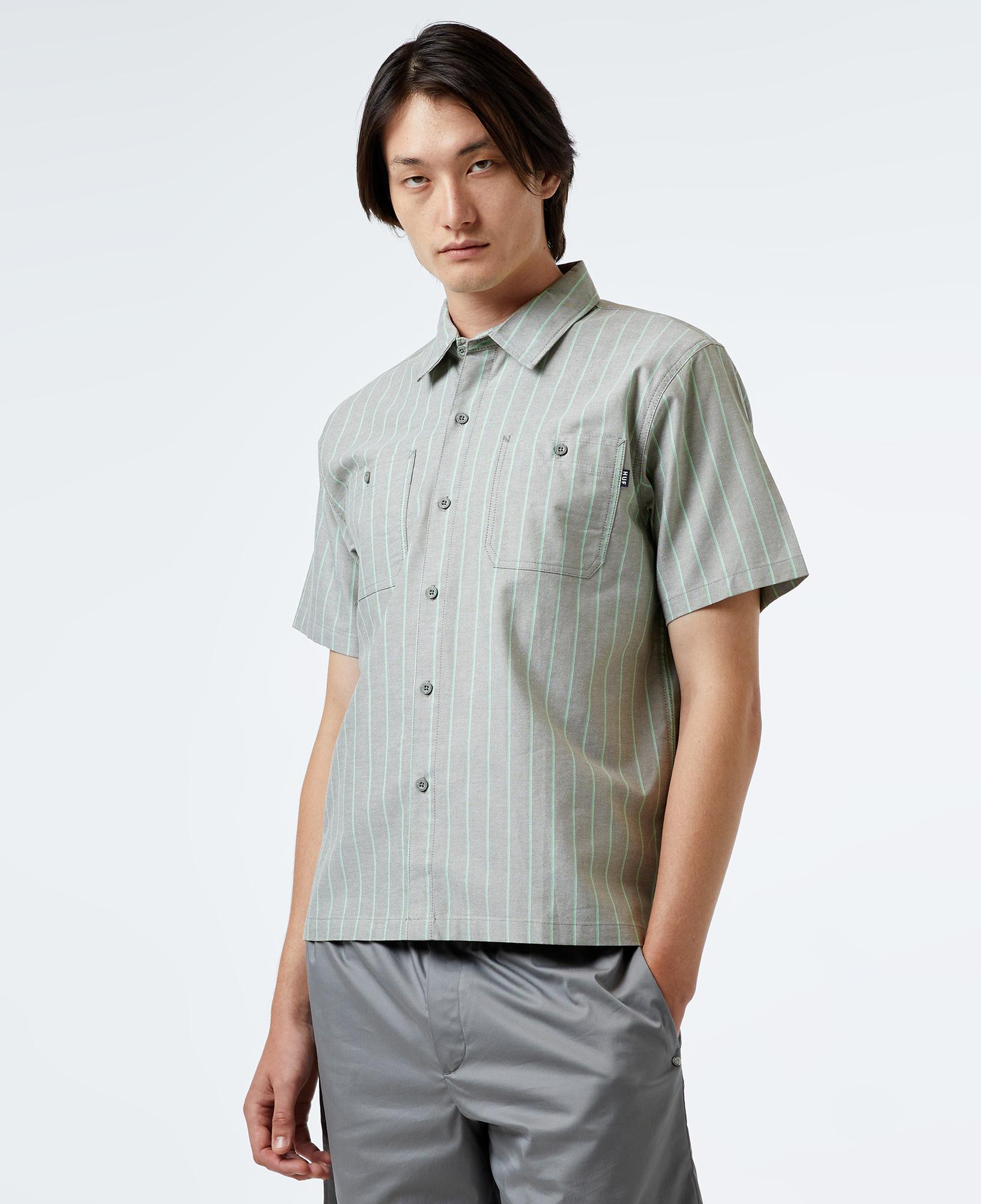 HUF Parker S/S Work Erkek Yeşil Gömlek