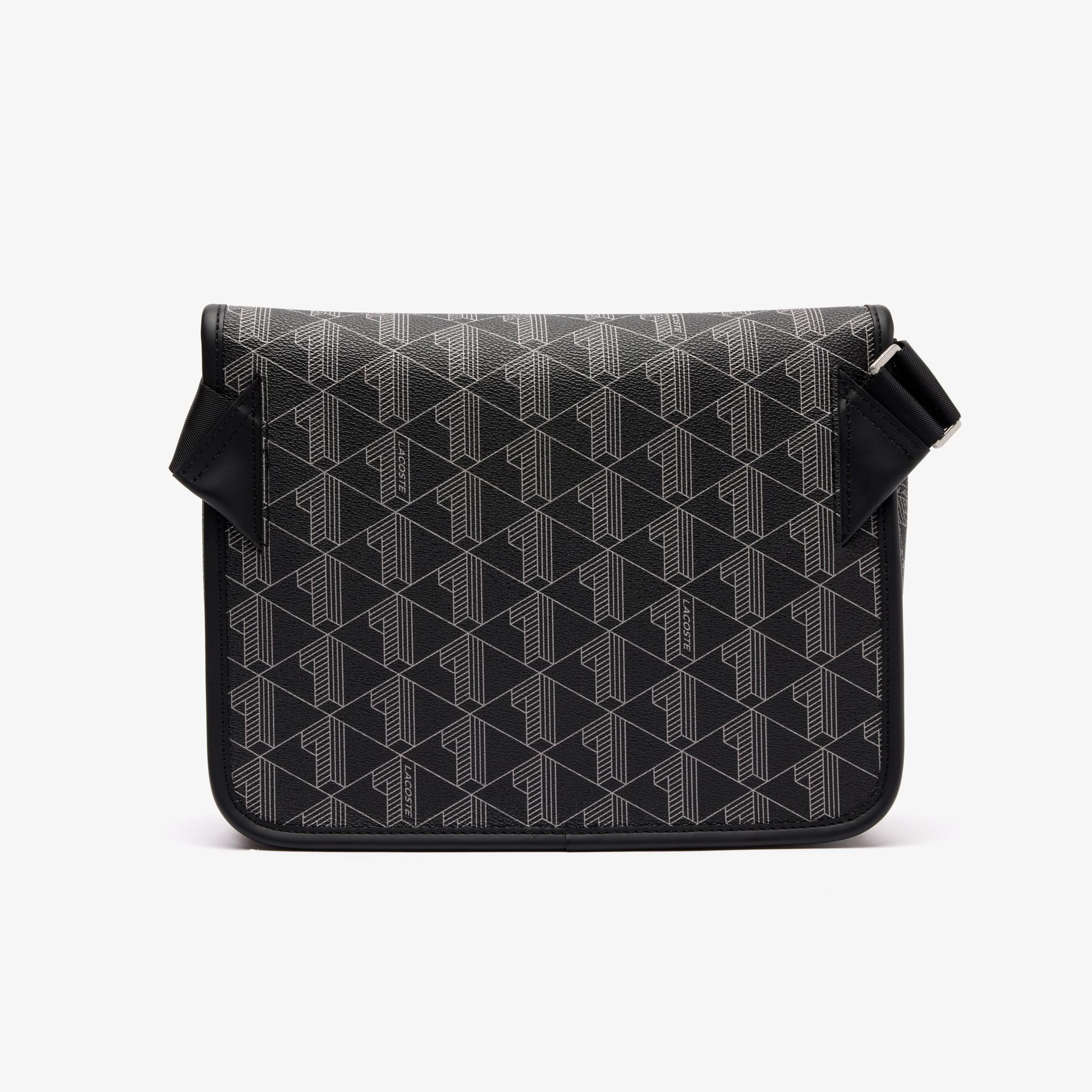 The Blend Erkek Monogram Siyah Postacı Çantası