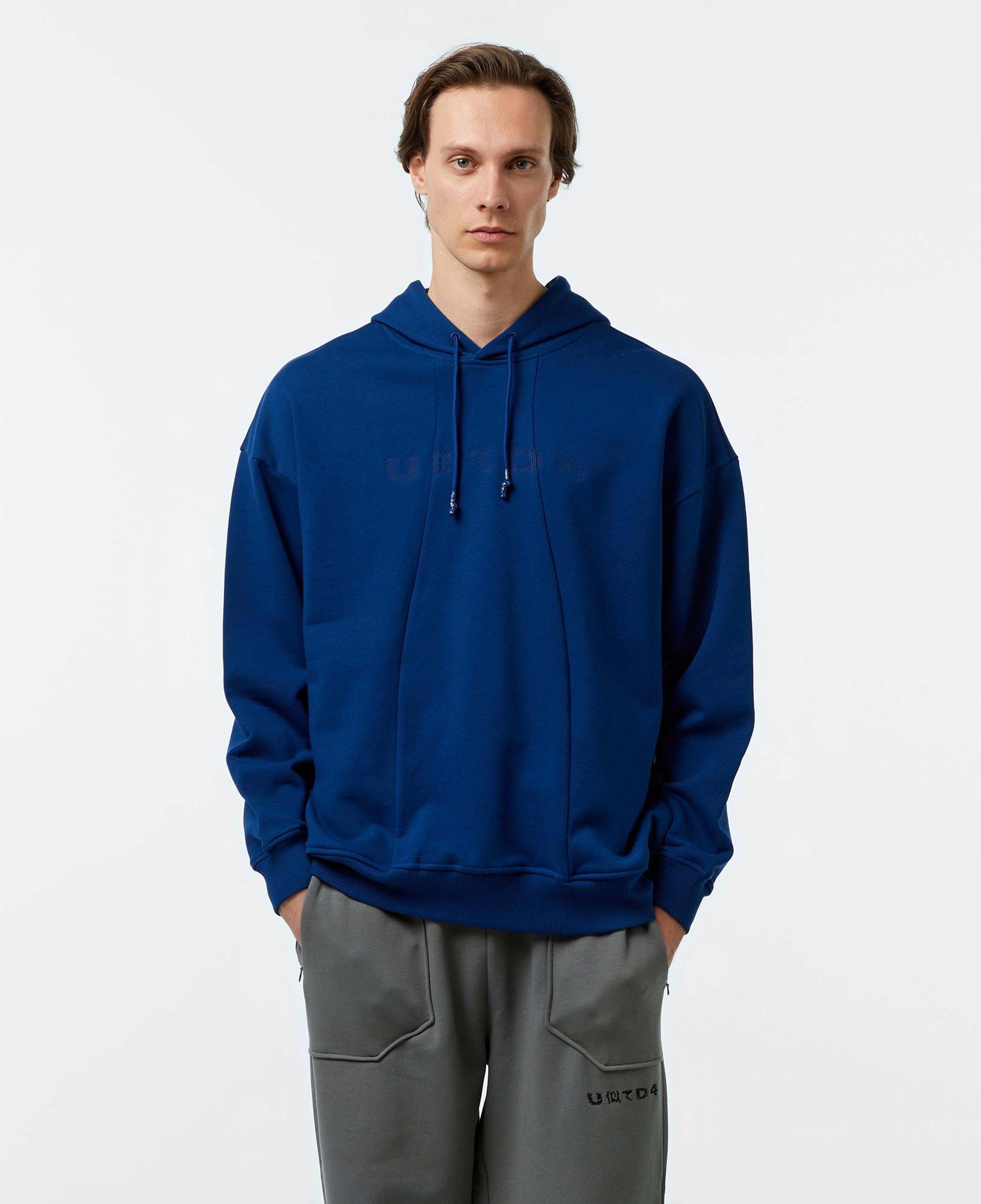 UNITED4 Pieces Erkek Mavi Hoodie