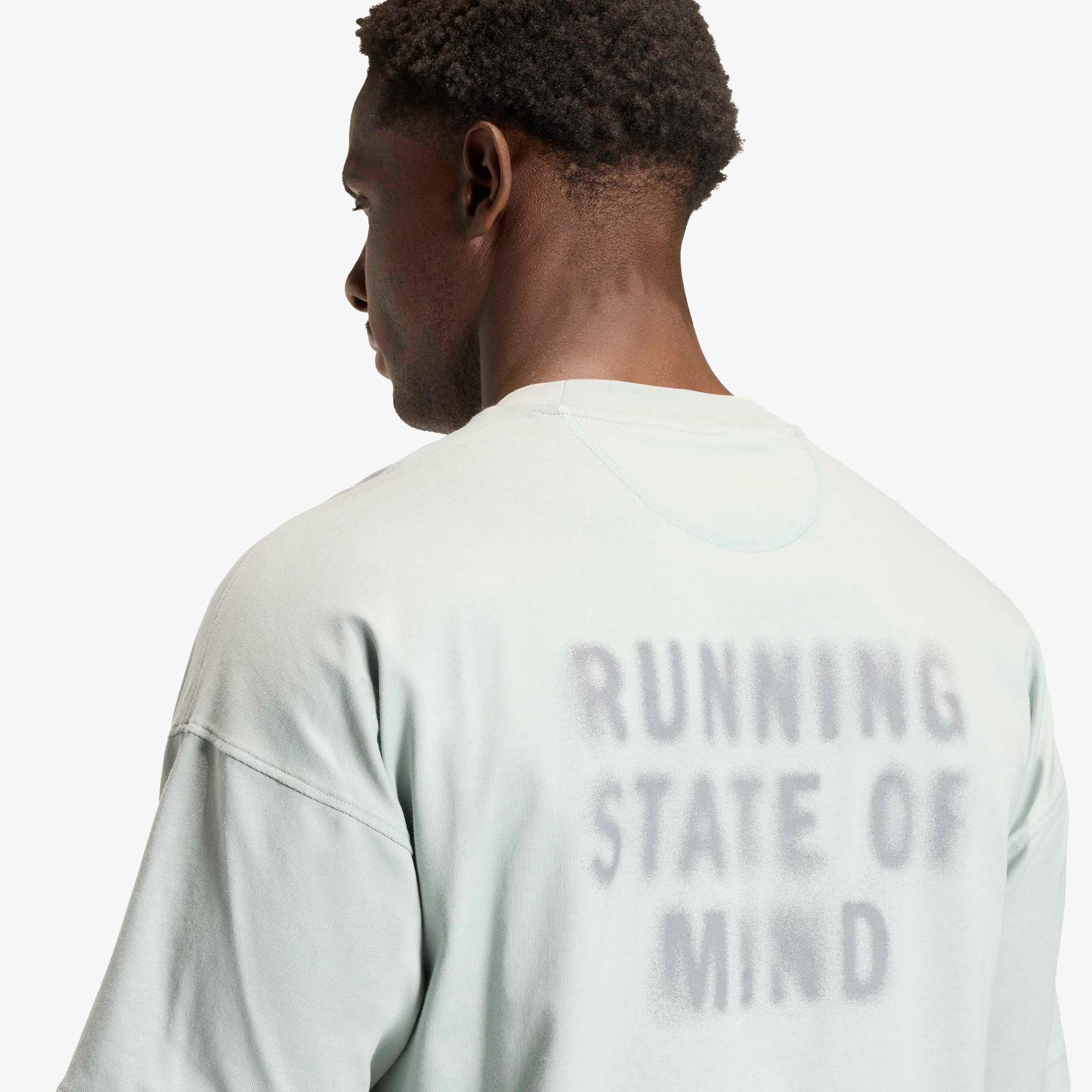 adidas Adi365 Cheering Erkek Yeşil Koşu T-Shirt