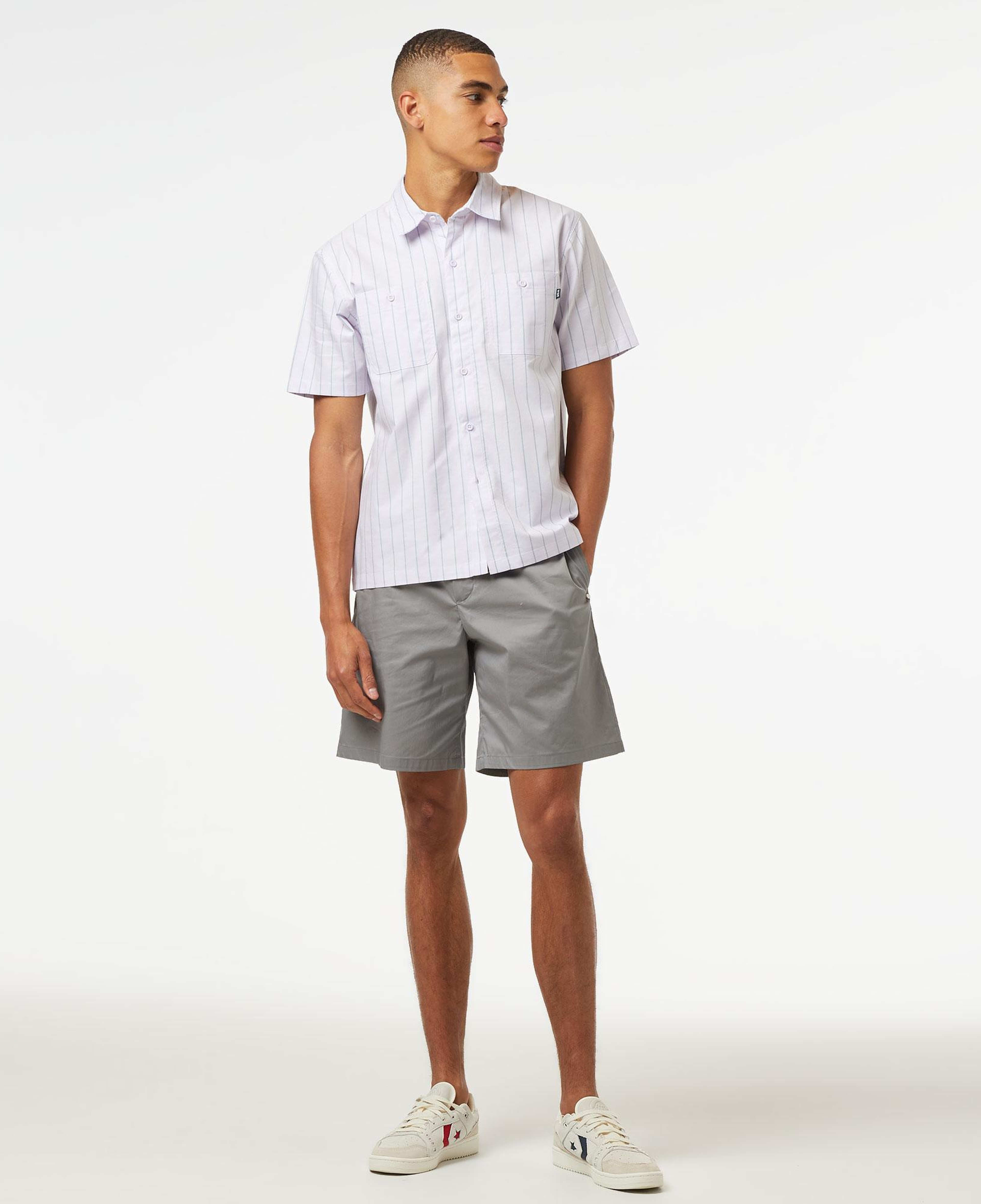 HUF Parker S/S Work Erkek Mor Gömlek