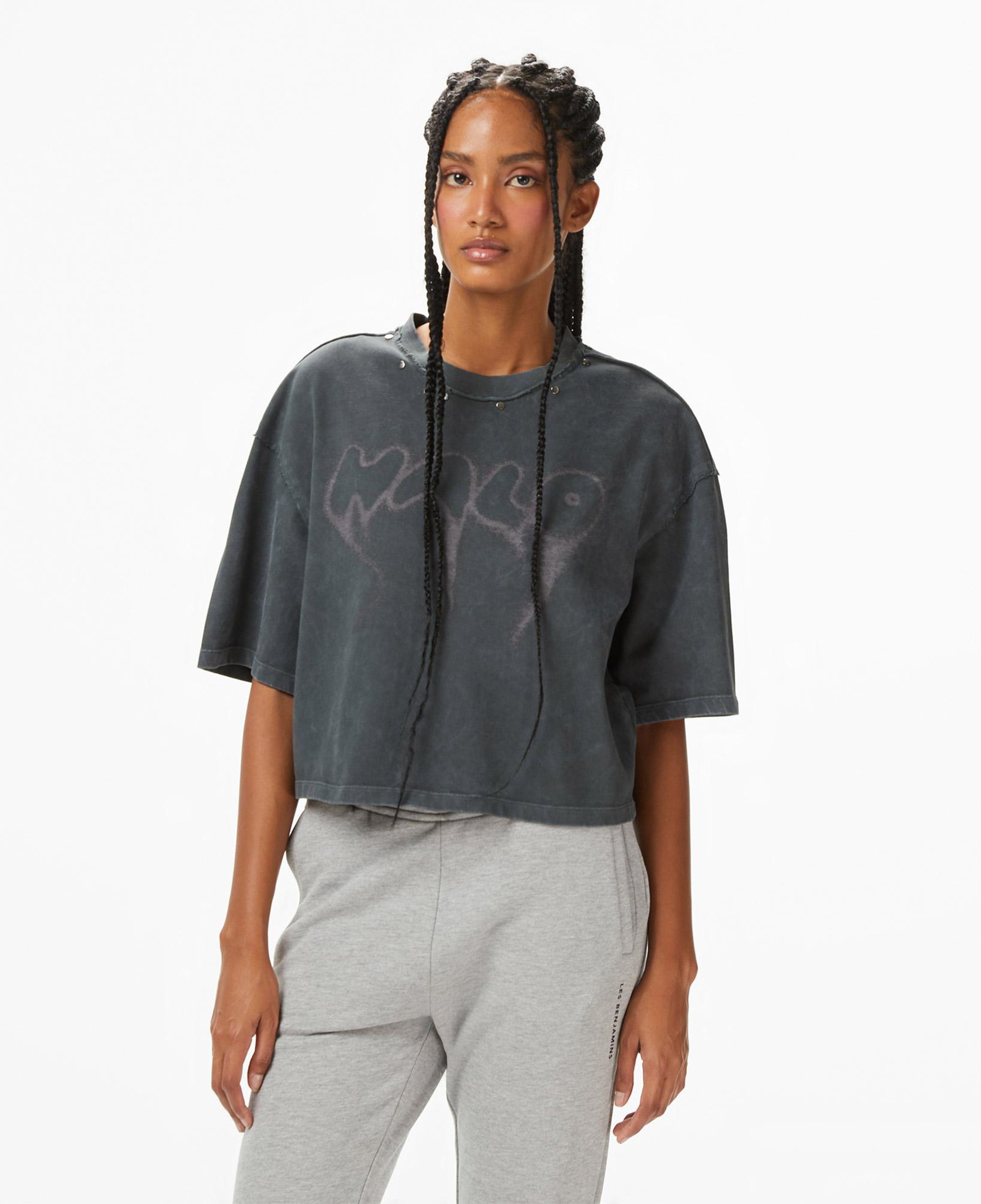 Les Benjamins Essentials 308 Kadın Gri T-Shirt