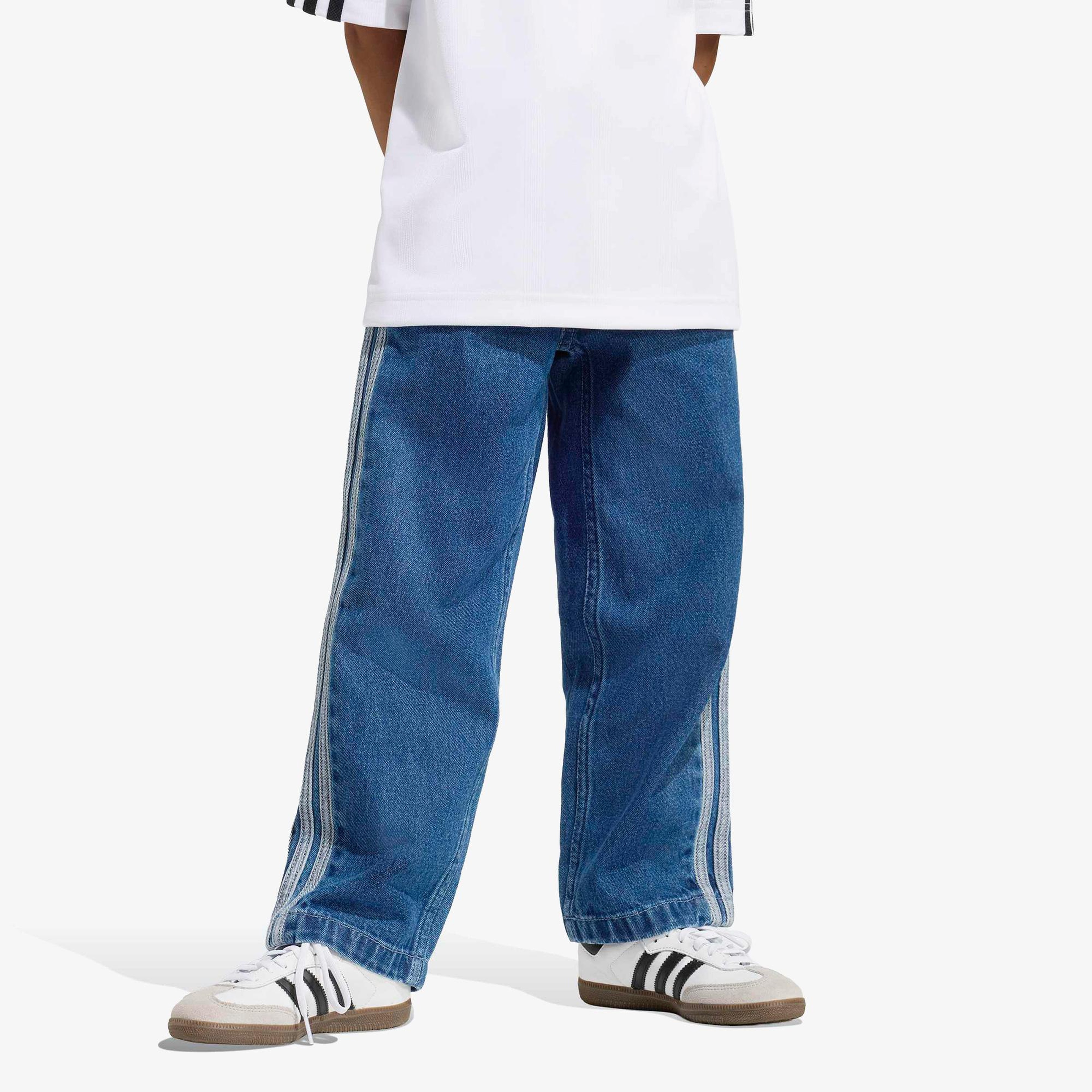 adidas Firebird Denim Çocuk Mavi Pantolon