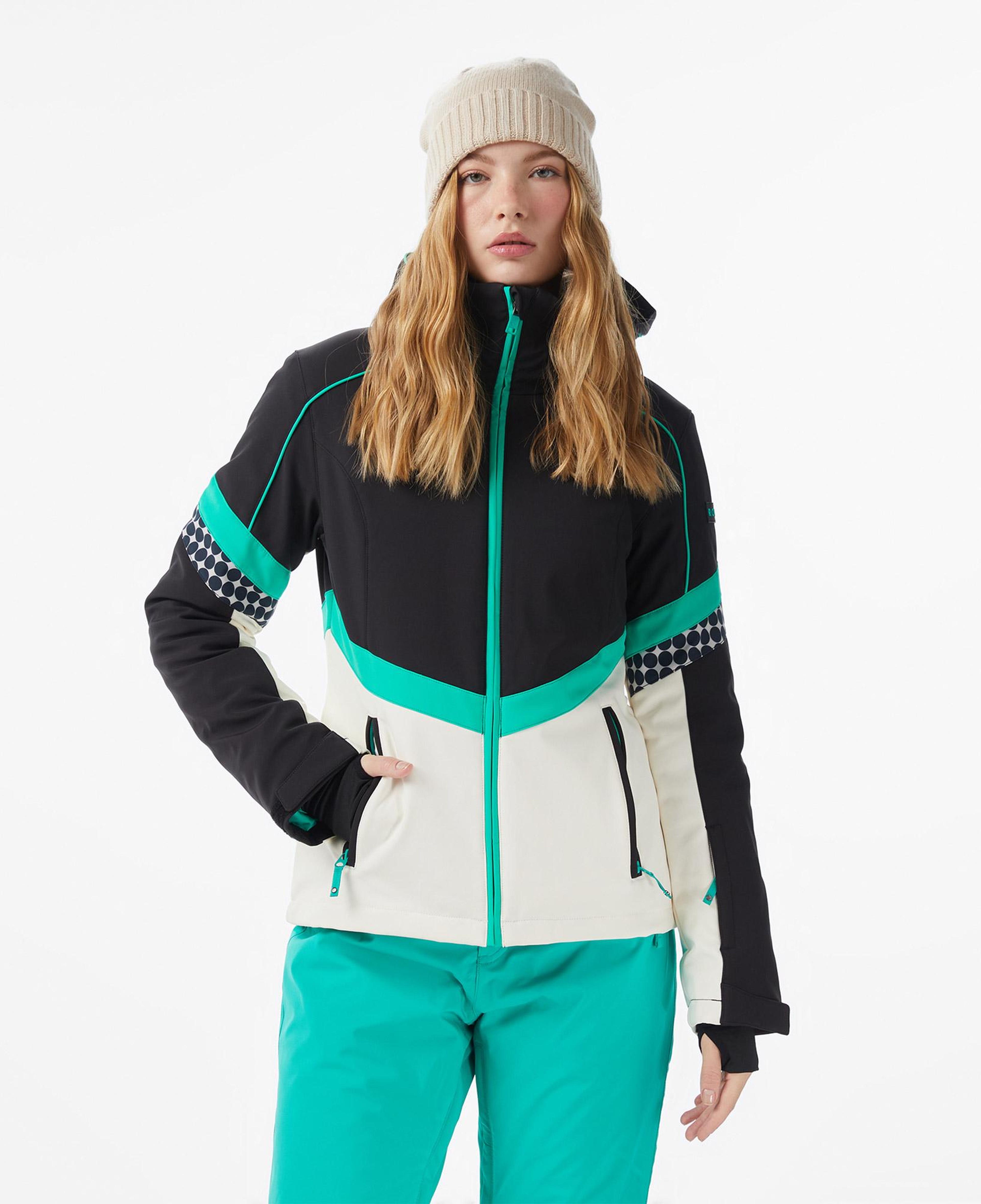 Roxy Peak Chic Softshell Kadın Gri Kayak Montu