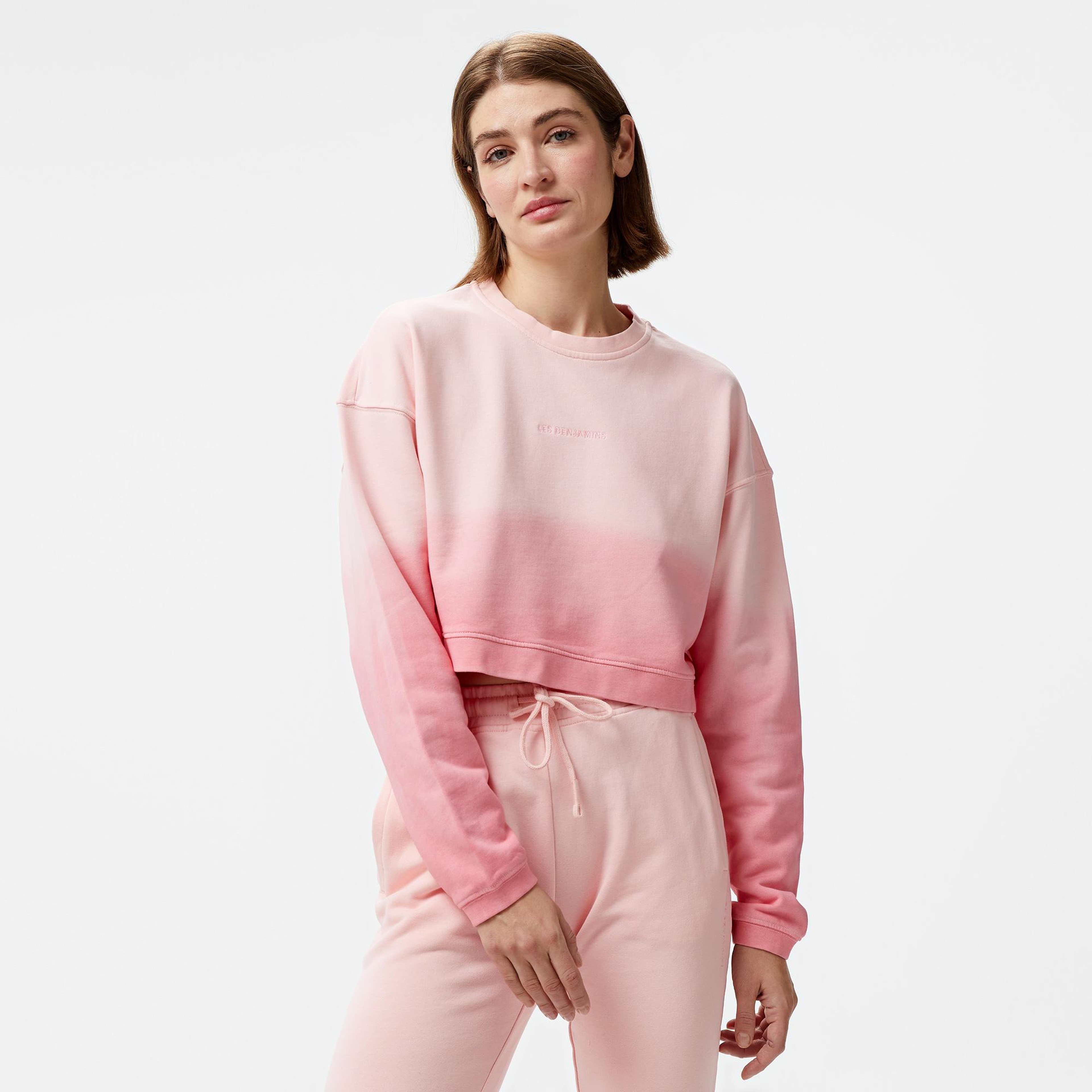 Les Benjamins 304 Kadın Pembe Sweatshirt