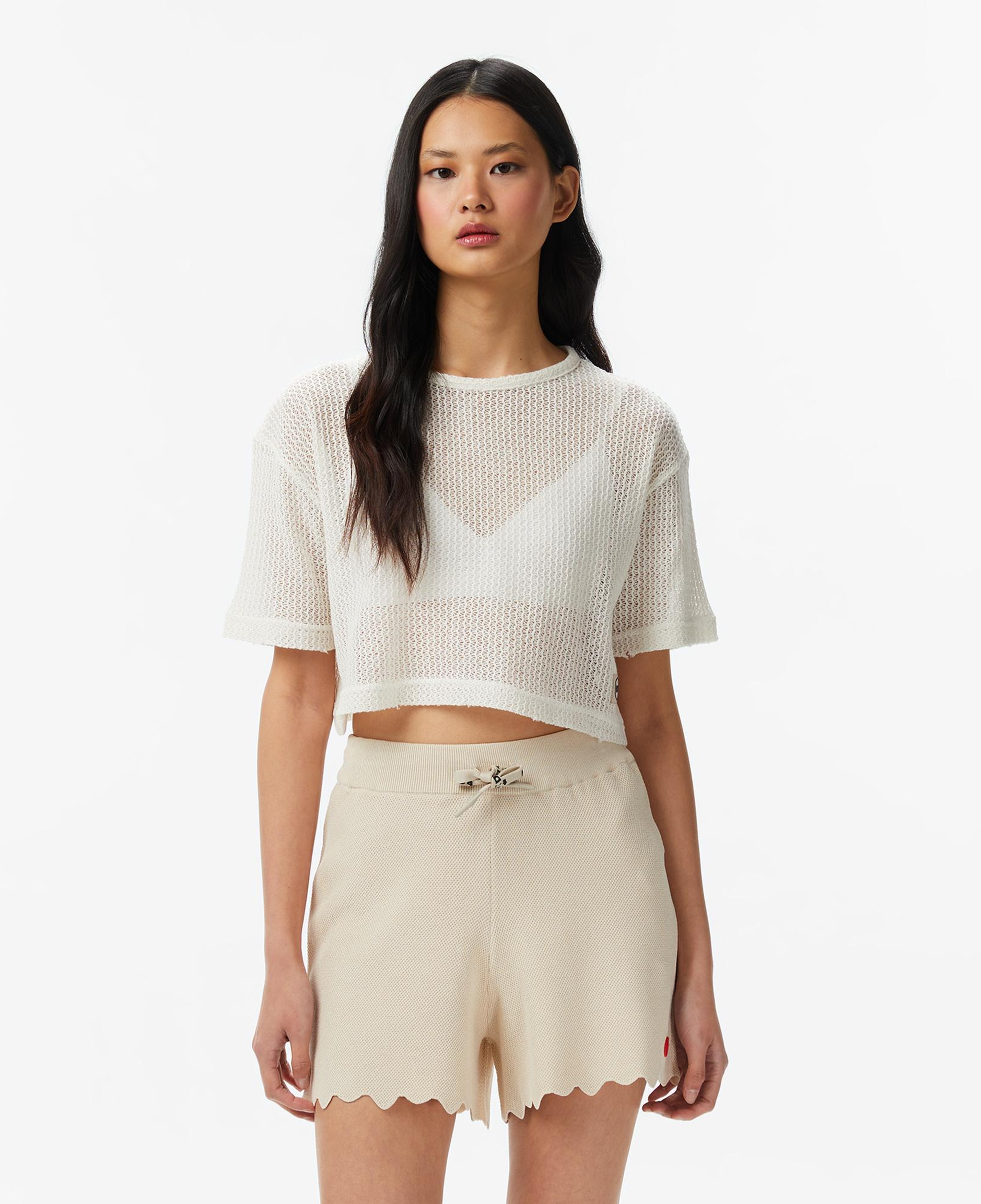 UNITED4 Regular Fit Kadın Bej T-Shirt