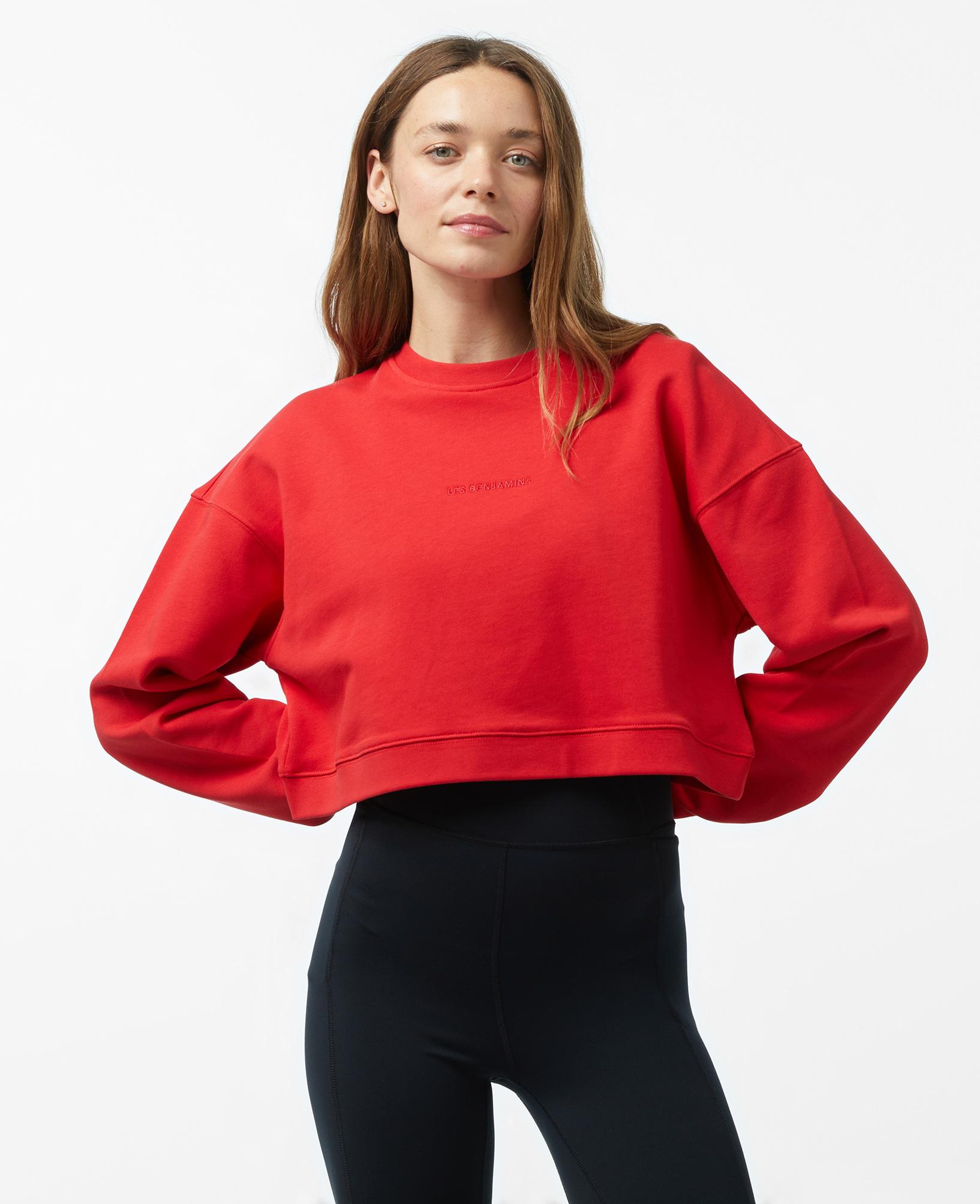 Les Benjamins 302 Kadın Kırmızı Sweatshirt
