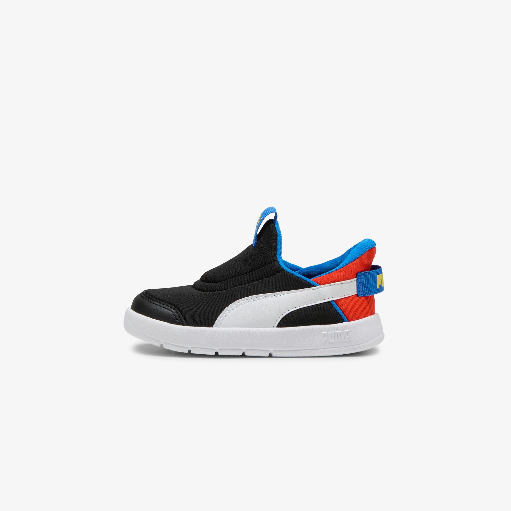 Puma Courtflex V3 Sliptech Çocuk Siyah Spor Ayakkabı