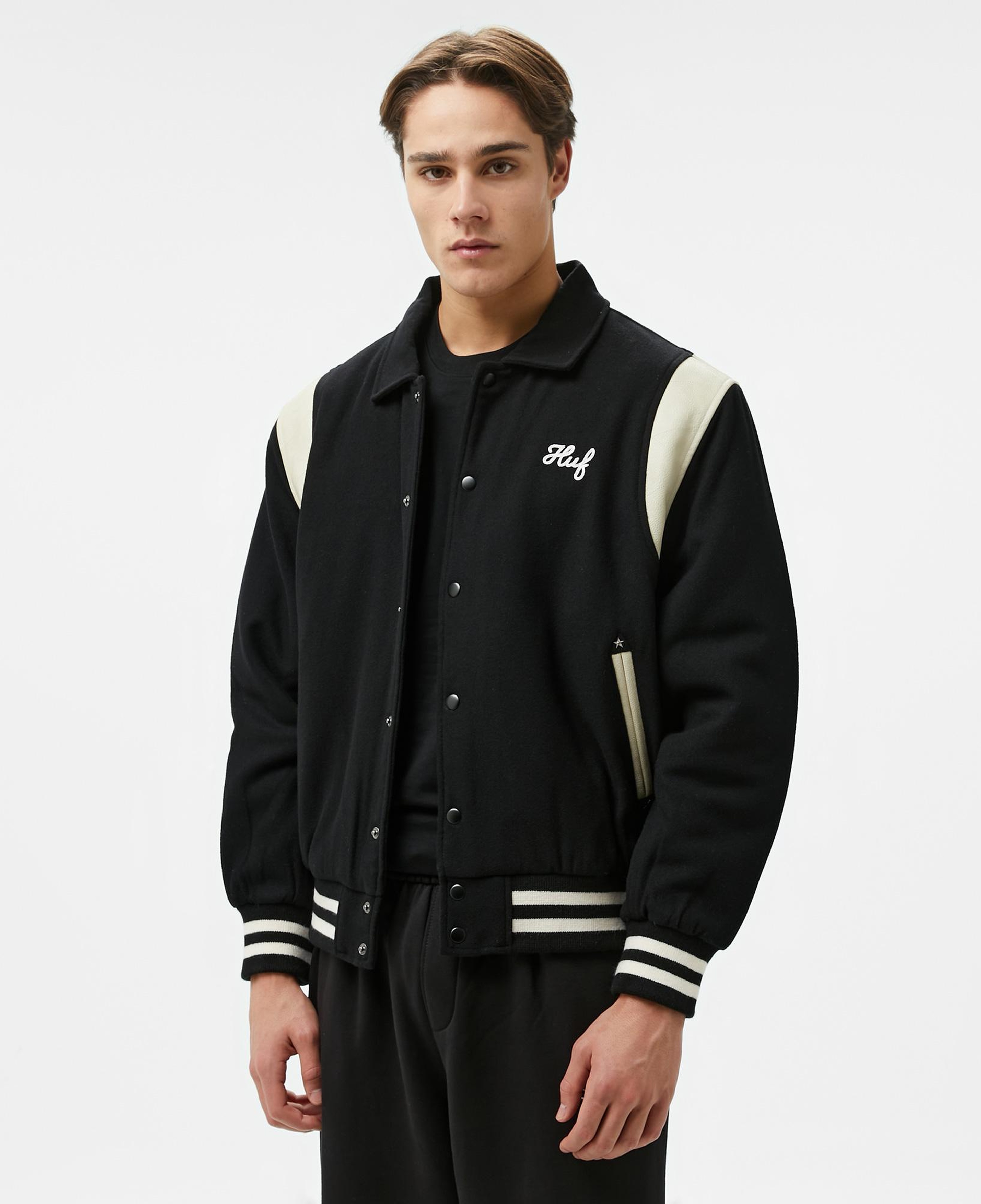 Huf Song Varsity Erkek Siyah Ceket
