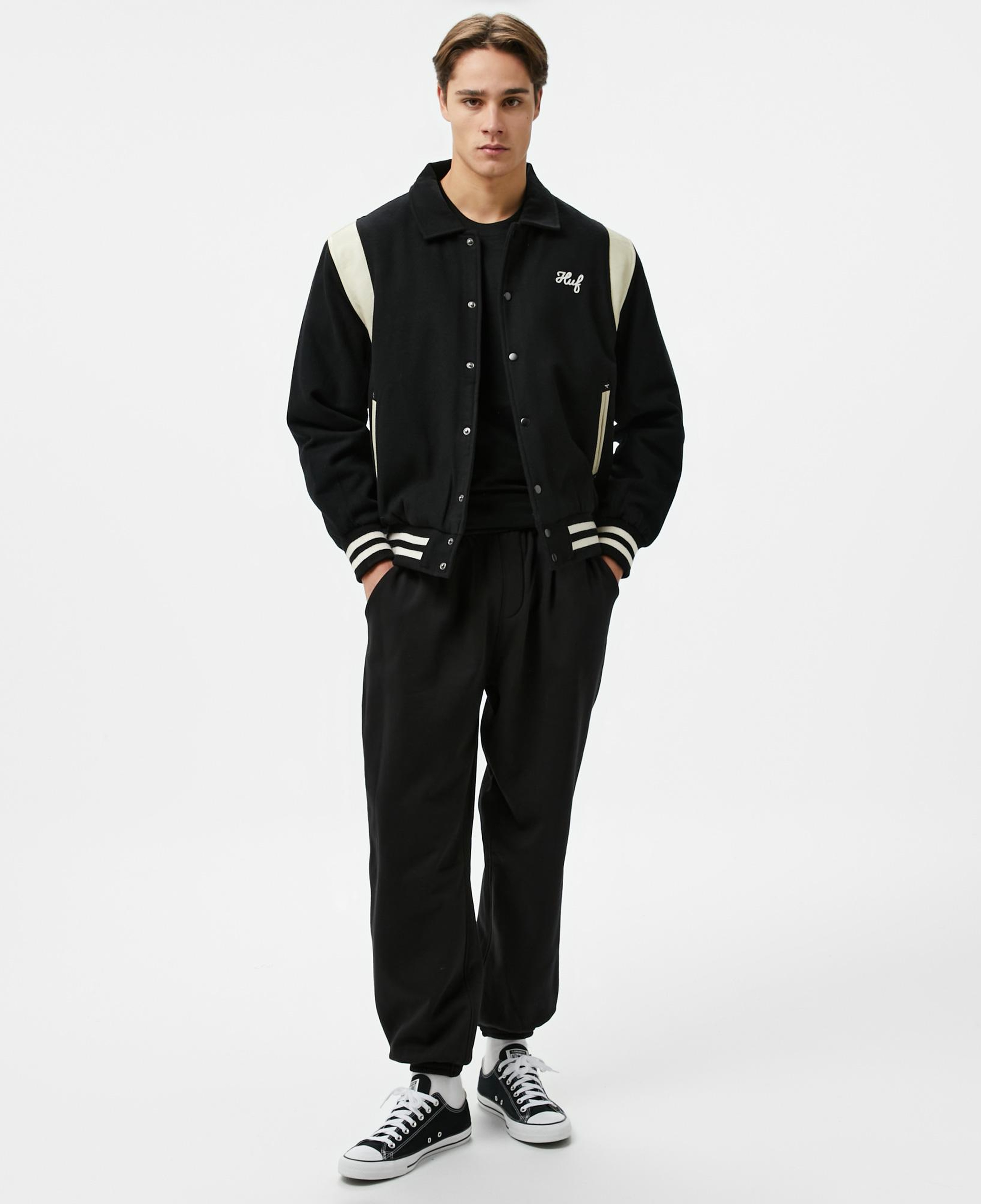 Huf Song Varsity Erkek Siyah Ceket