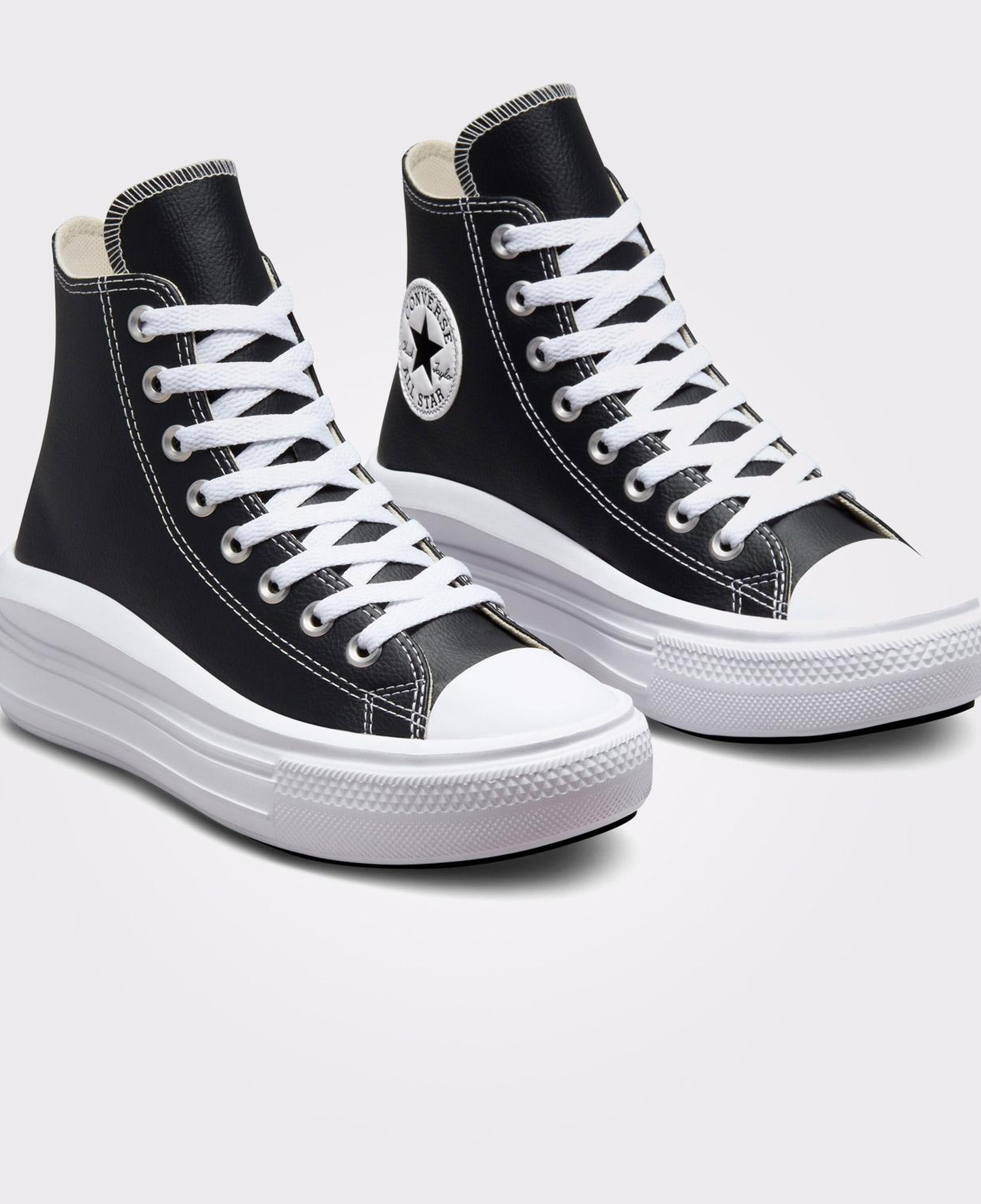 Converse Chuck Taylor All Star Move Platform Foundational Leather Kadın Siyah Sneaker