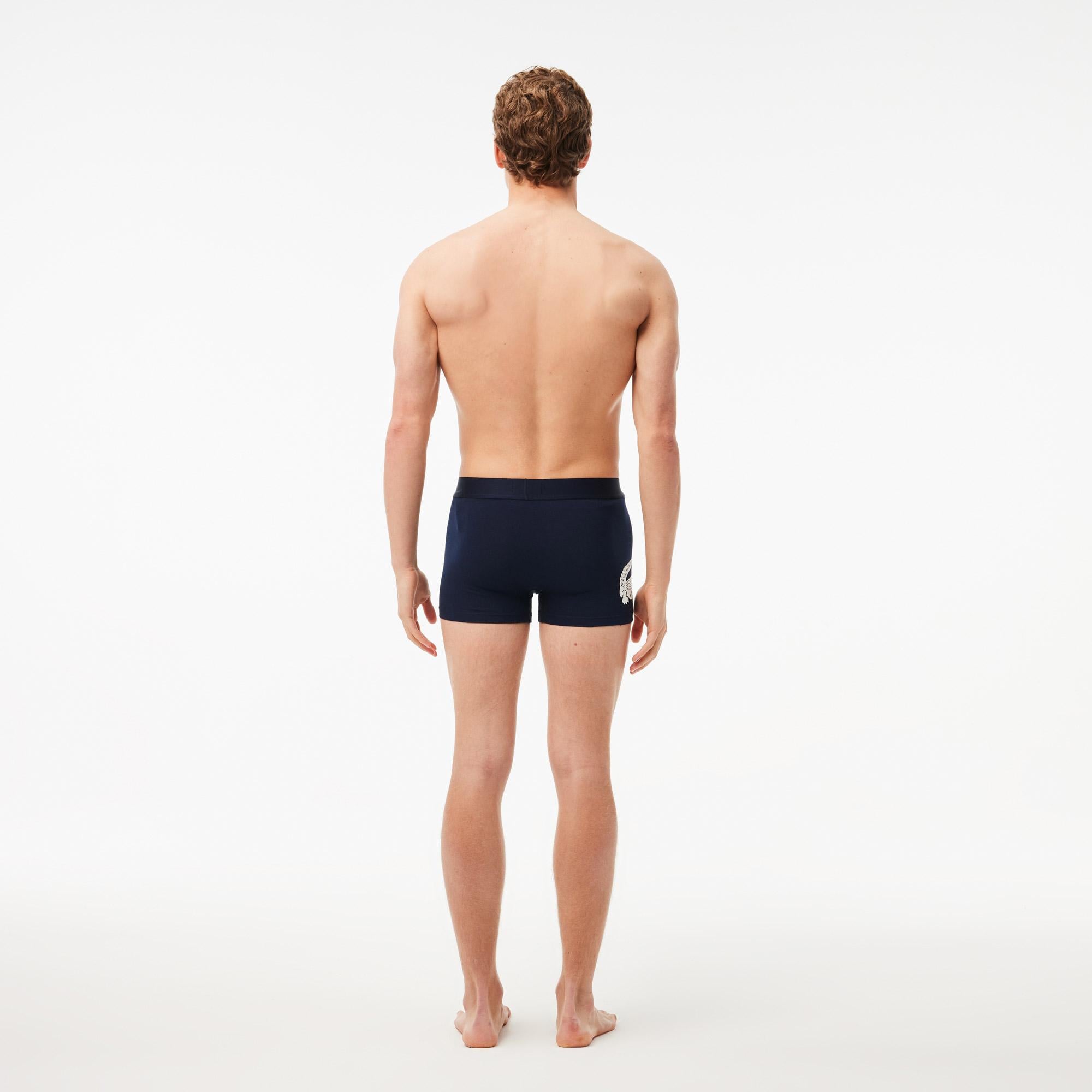 Lacoste Erkek 3'lü Lacivert Boxer