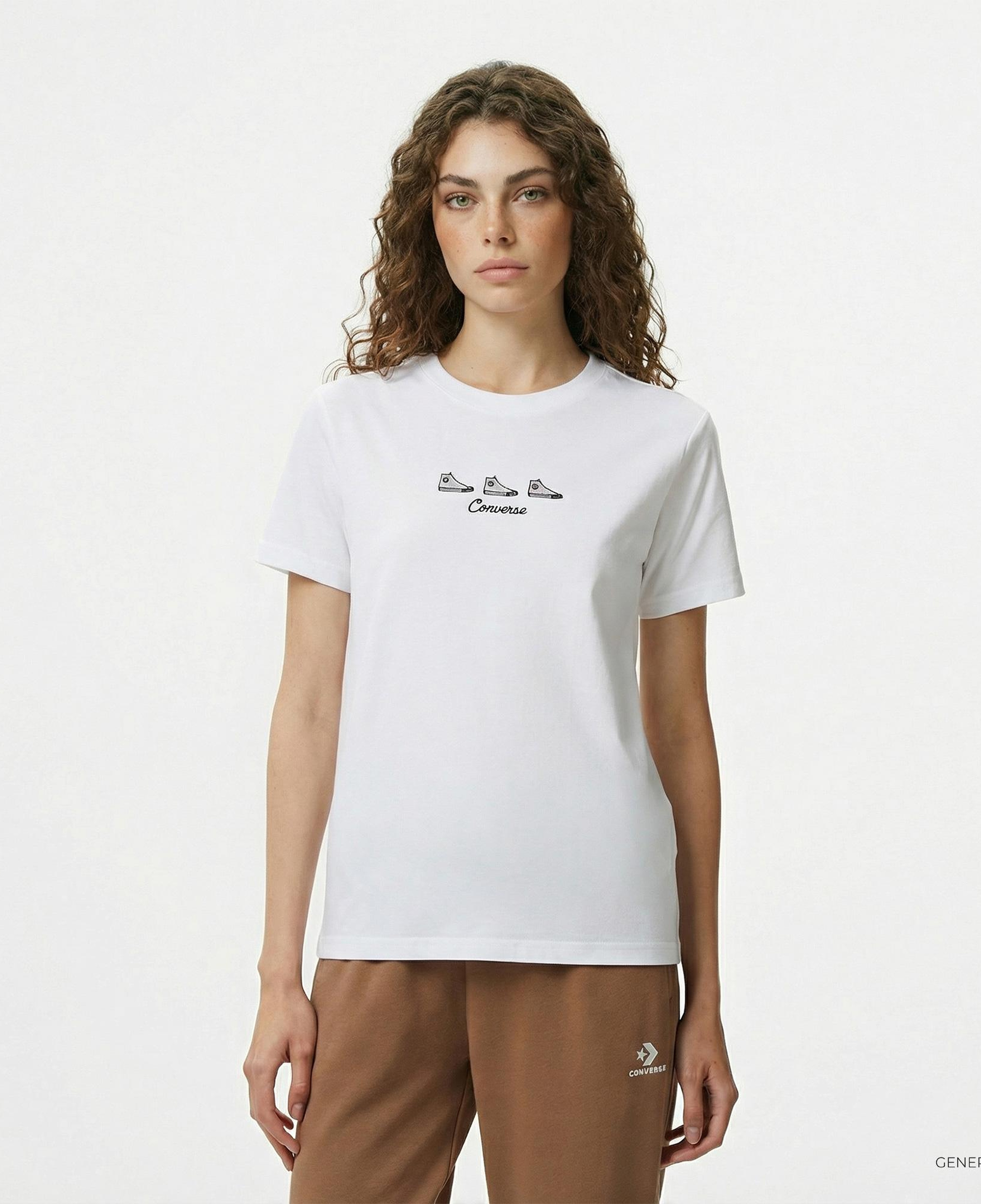 Converse Kadın Beyaz T-Shirt