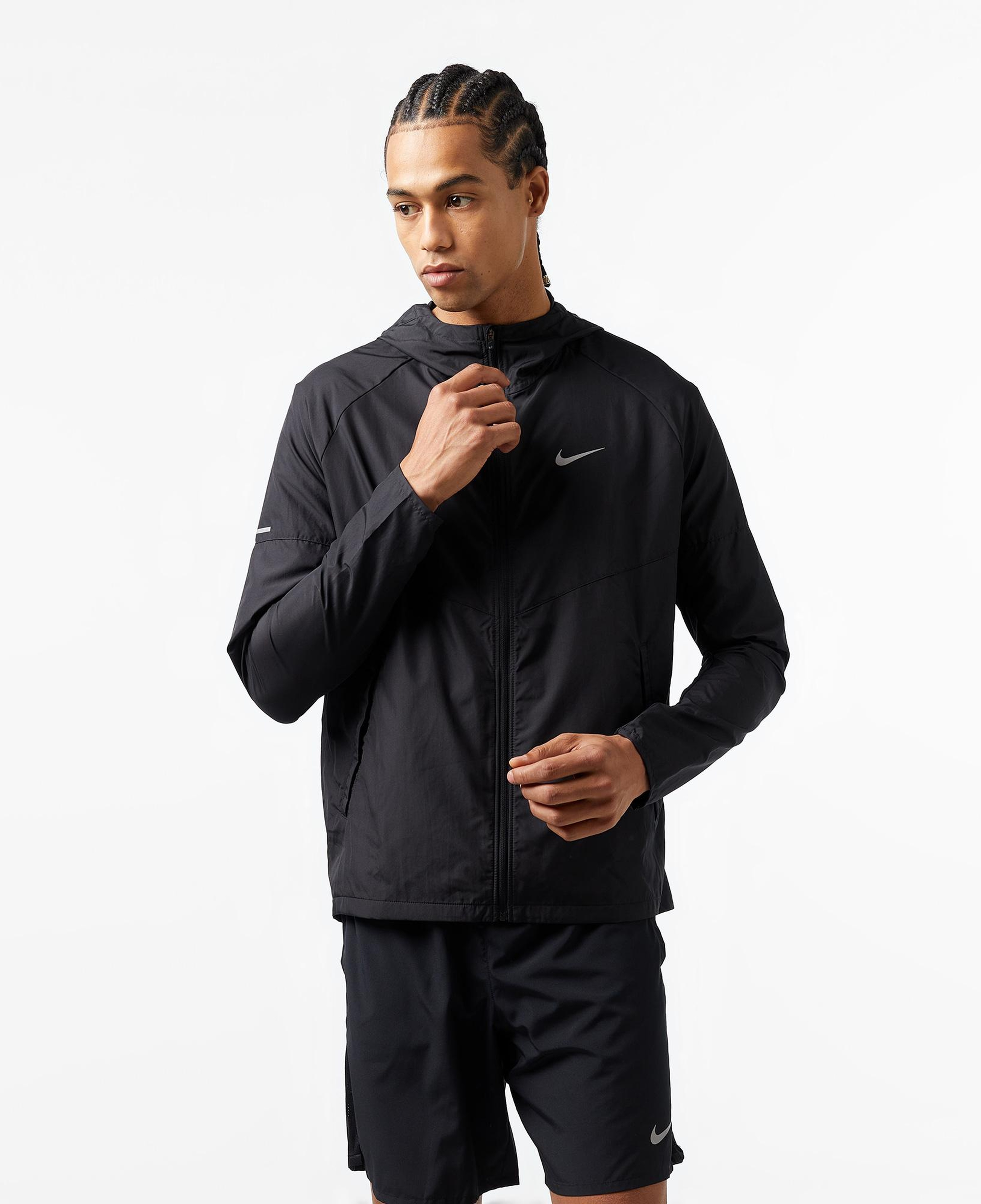 Nike Repel Miler Erkek Siyah Rüzgarlık