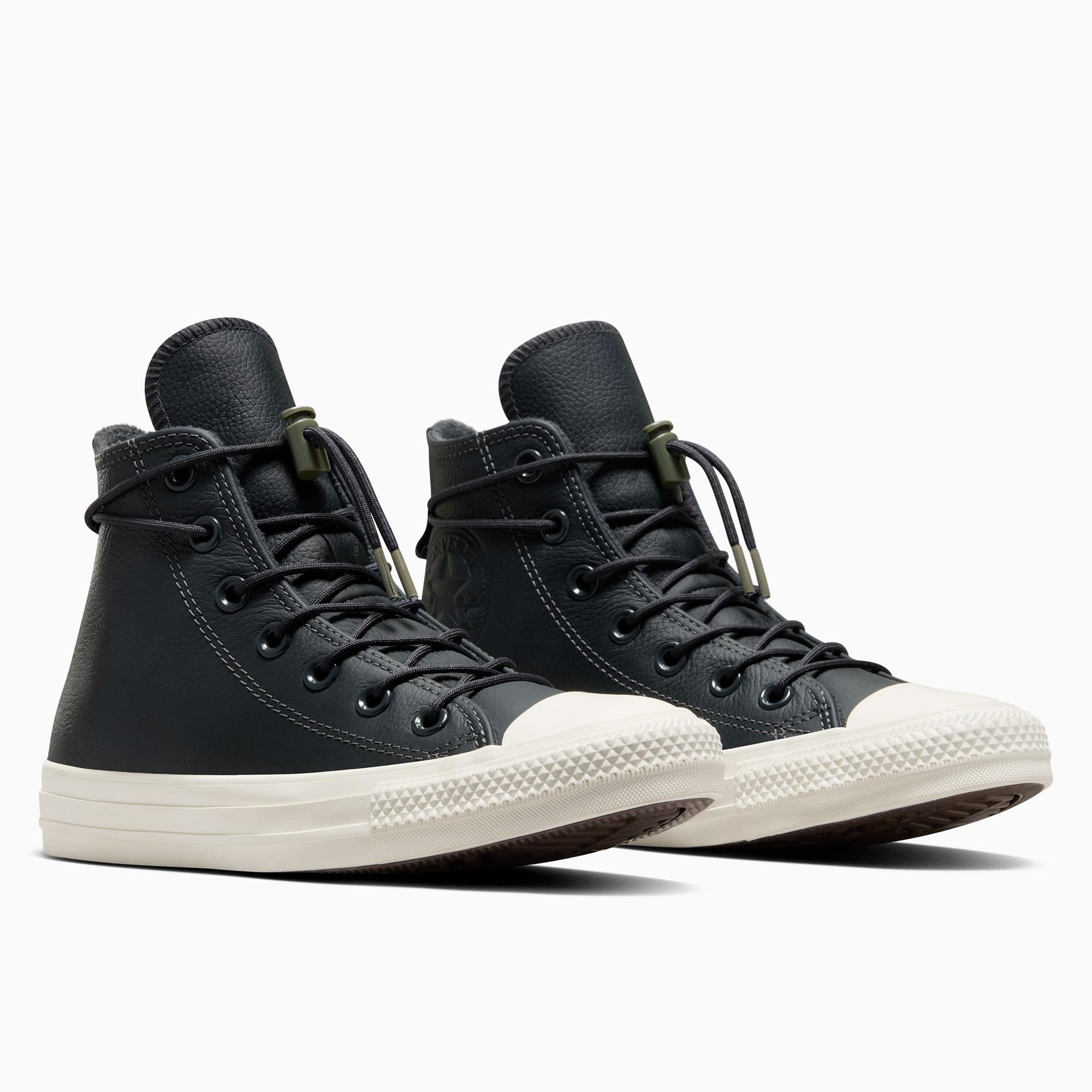Converse Chuck Taylor All Star Unisex Siyah Deri Bot