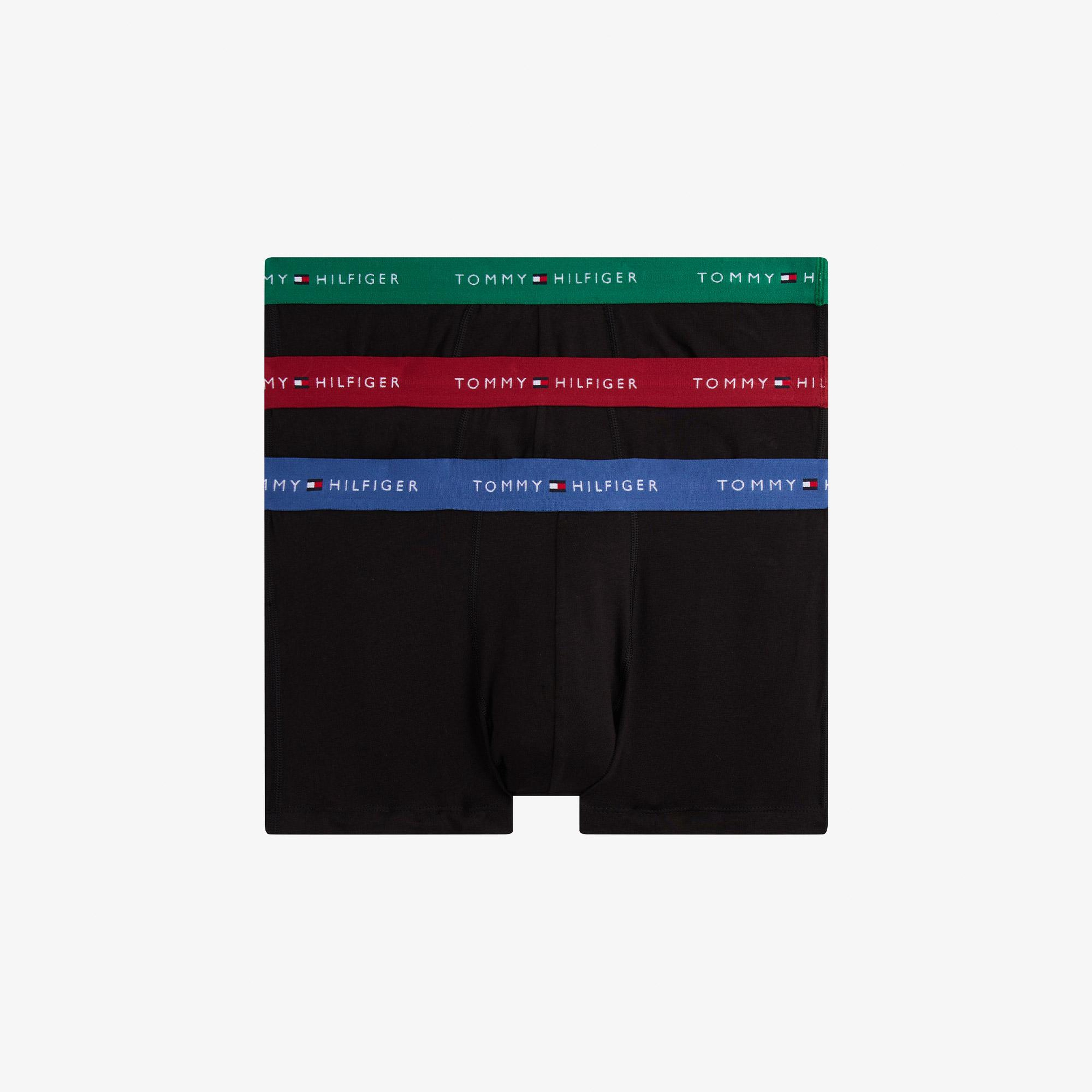Tommy Hilfiger Trunk Erkek Turuncu 3'lü Siyah Boxer