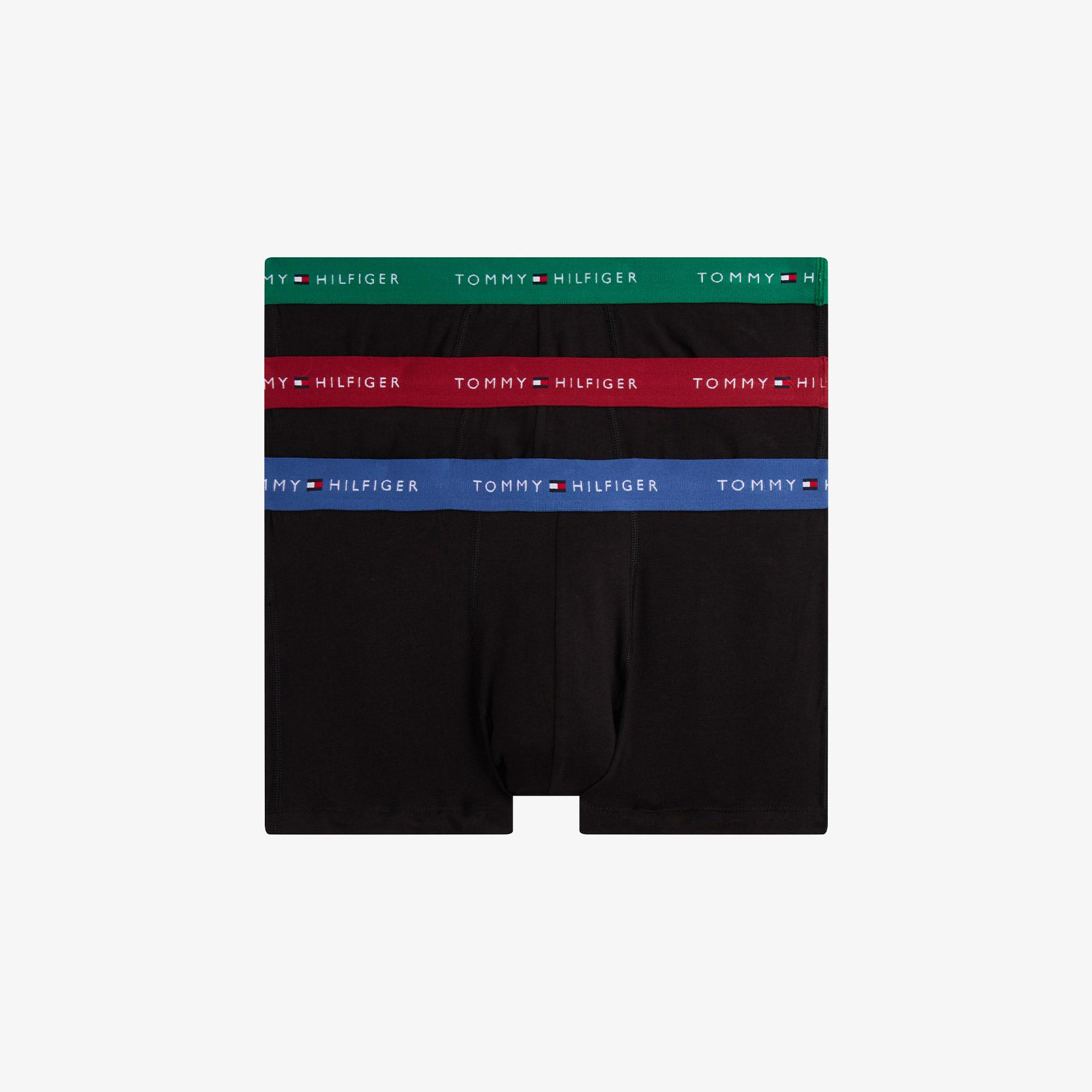 Tommy Hilfiger Trunk Erkek Turuncu 3'lü Siyah Boxer