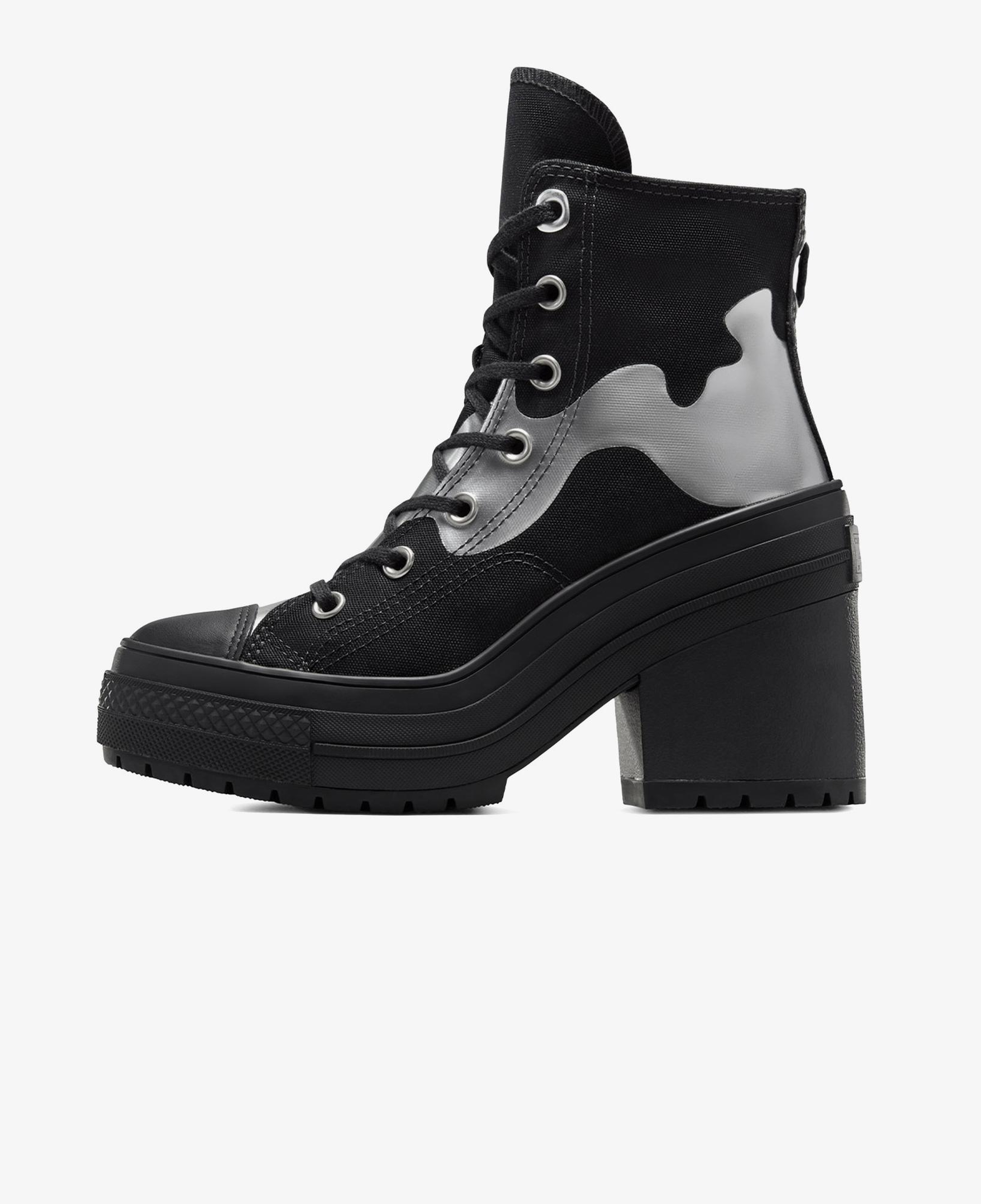 Converse Chuck 70 De Luxe Heel Kadın Siyah Platform Sneaker