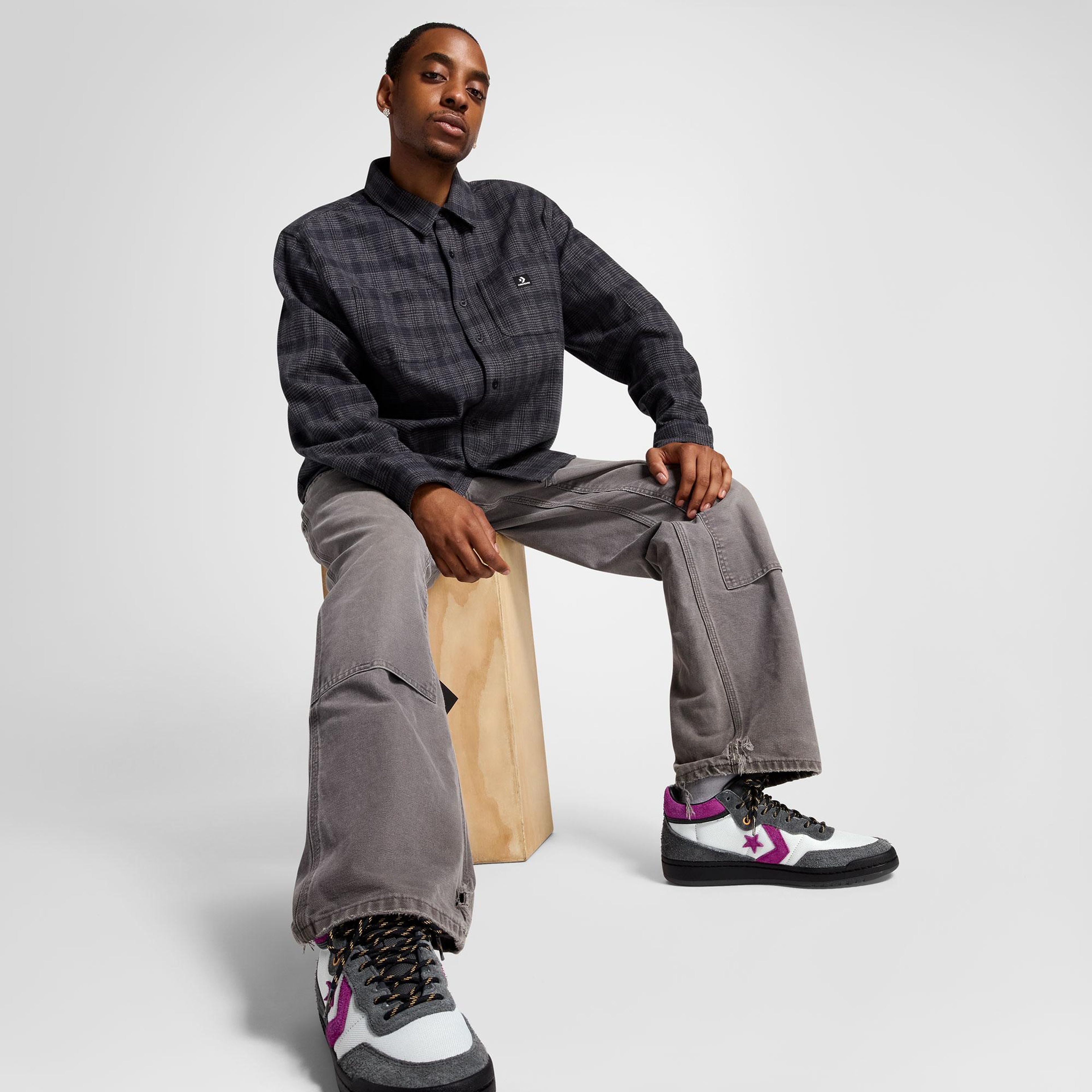 Converse Fastbreak Pro Unisex Gri Süet & Cordura Sneaker