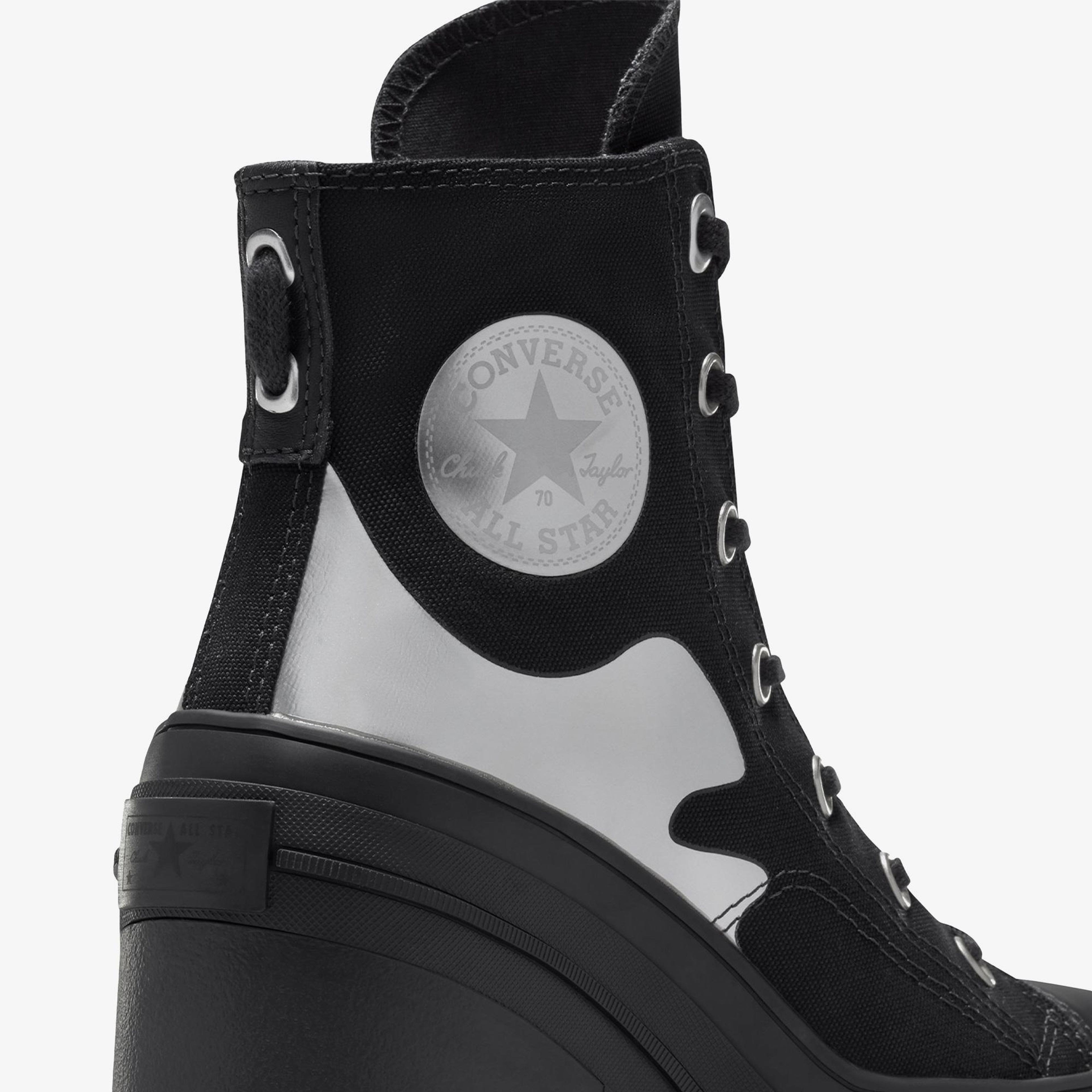 Converse Chuck 70 De Luxe Heel Kadın Siyah Platform Sneaker