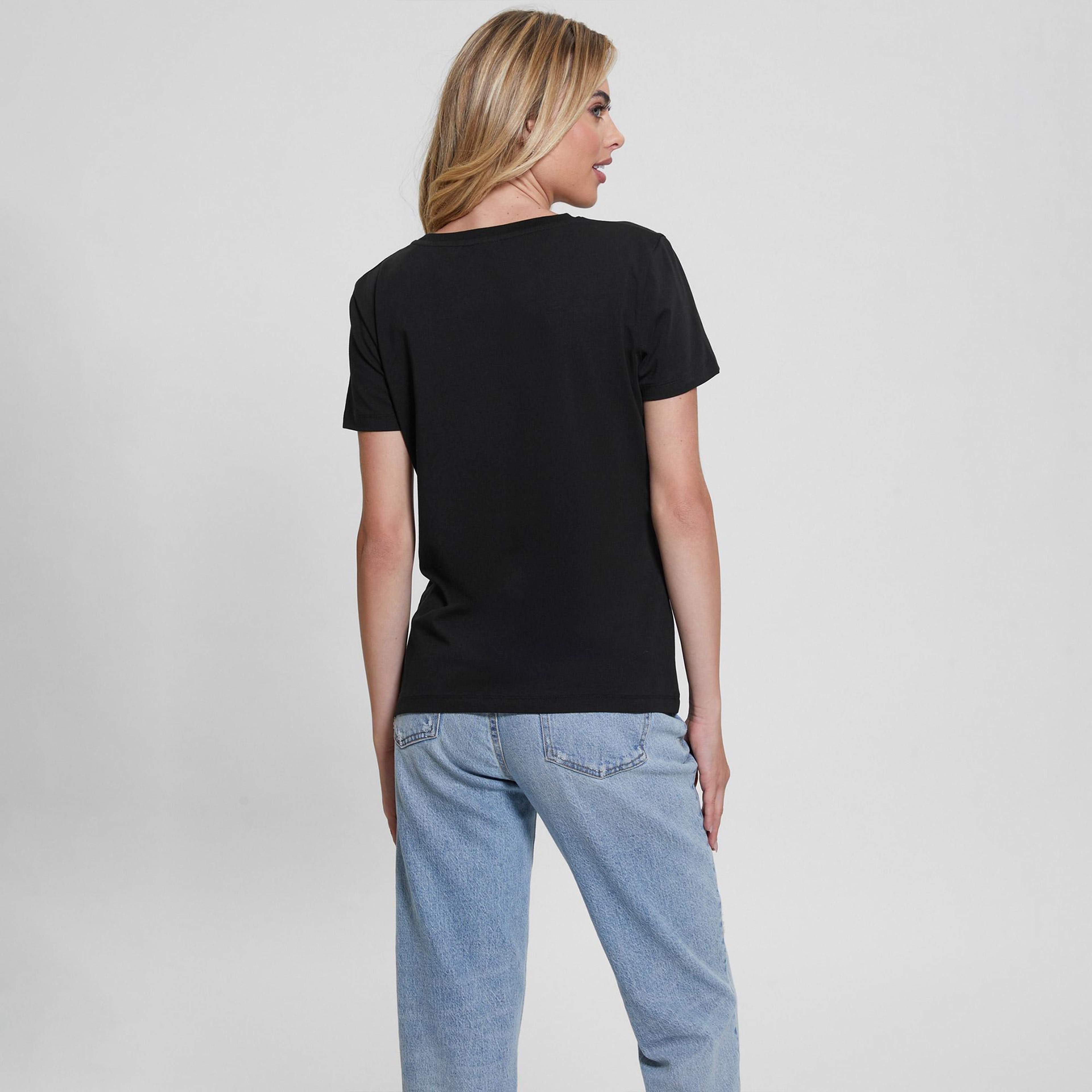 Guess Kadın Siyah T-Shirt