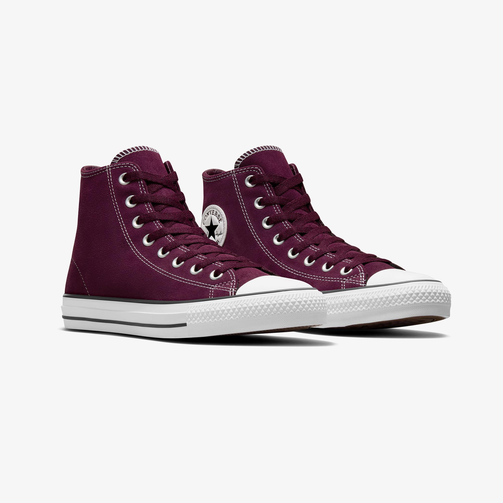 Converse Chuck Taylor All Star Pro Unisex Bordo Süet Sneaker
