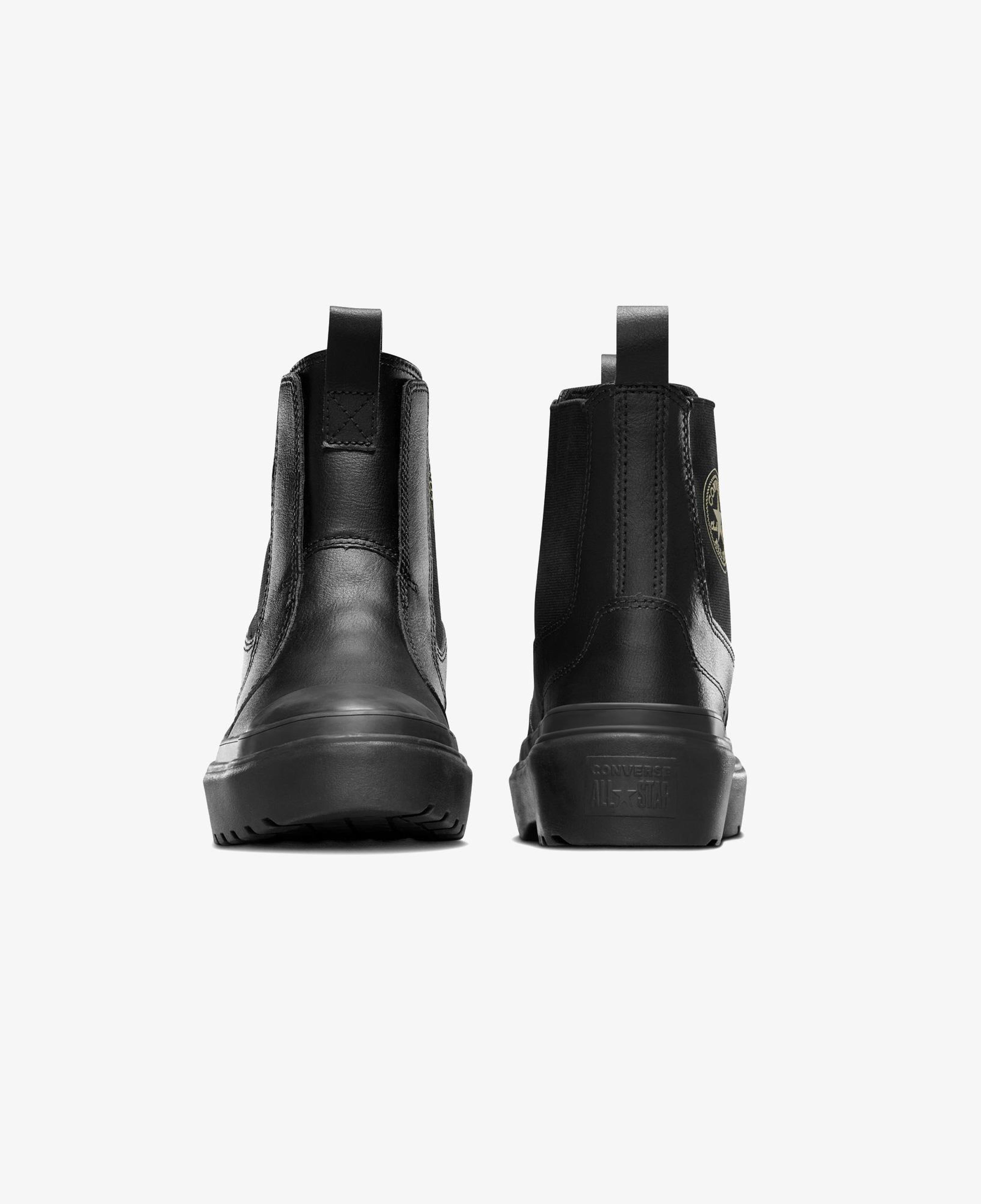 Converse Chuck Taylor All Star Chelsea Lugged Çocuk Siyah Deri Platform Bot