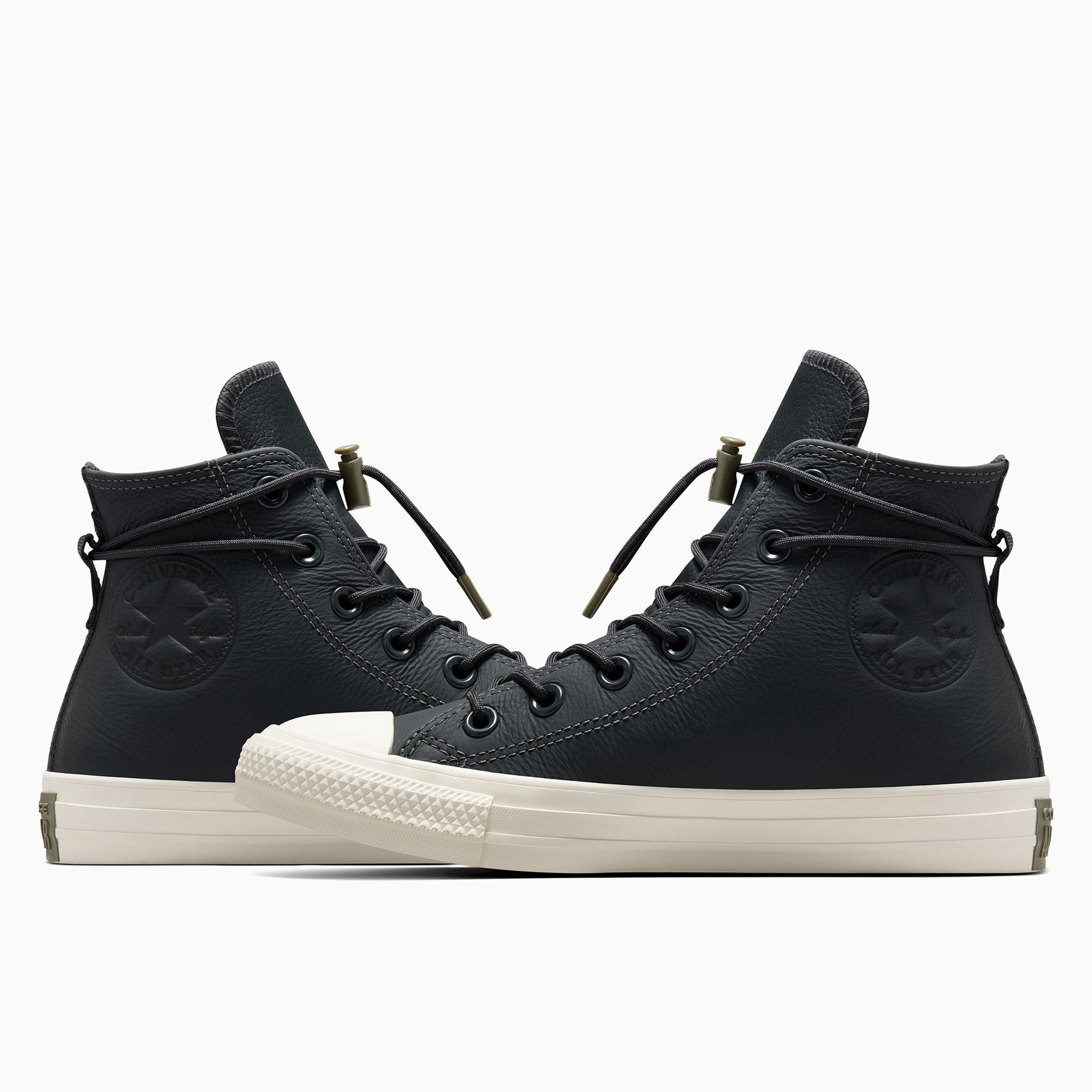 Converse Chuck Taylor All Star Unisex Siyah Deri Bot