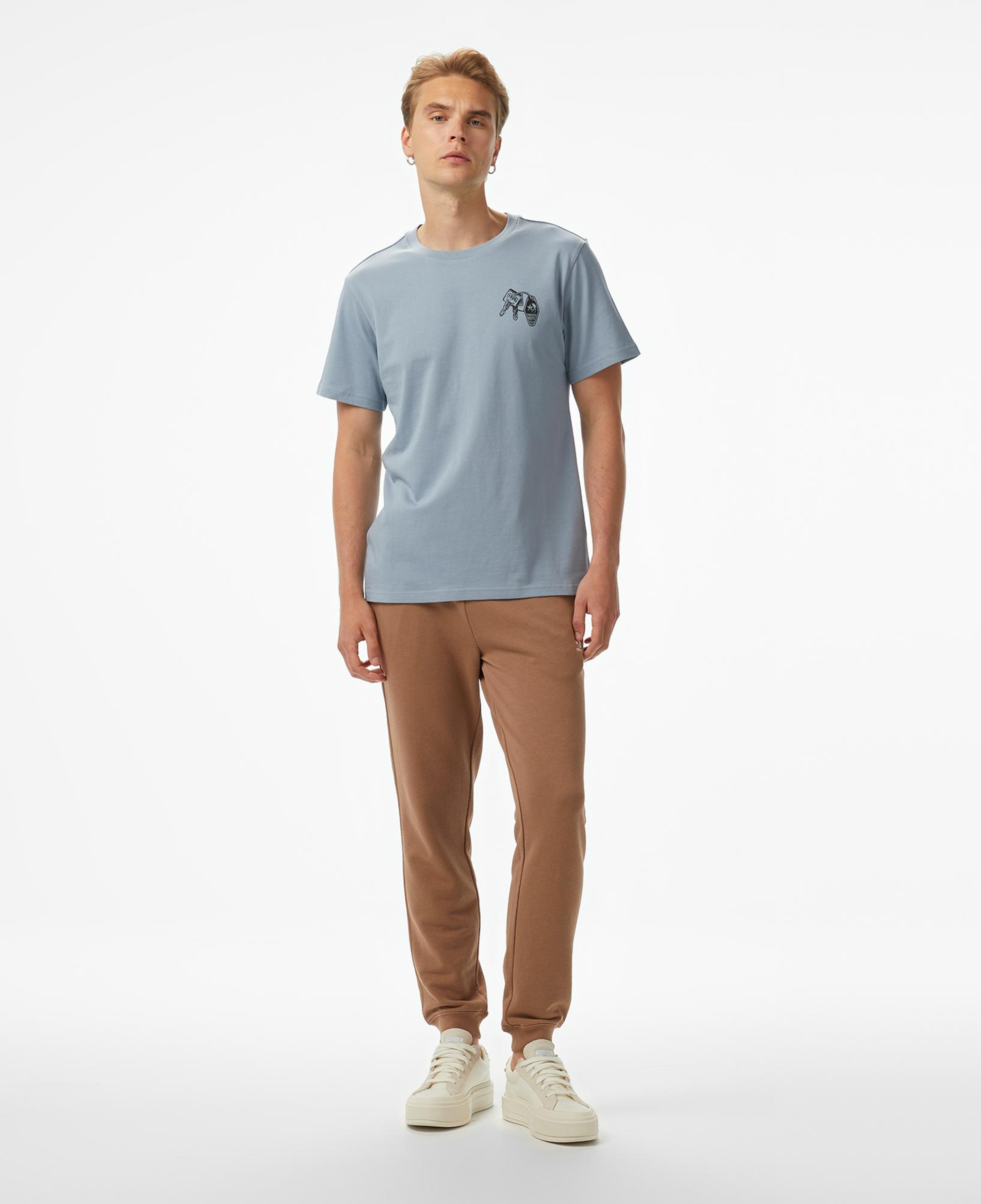 Converse Go-To Embroidered Star Chevron Unisex Kahverengi Eşofman Altı