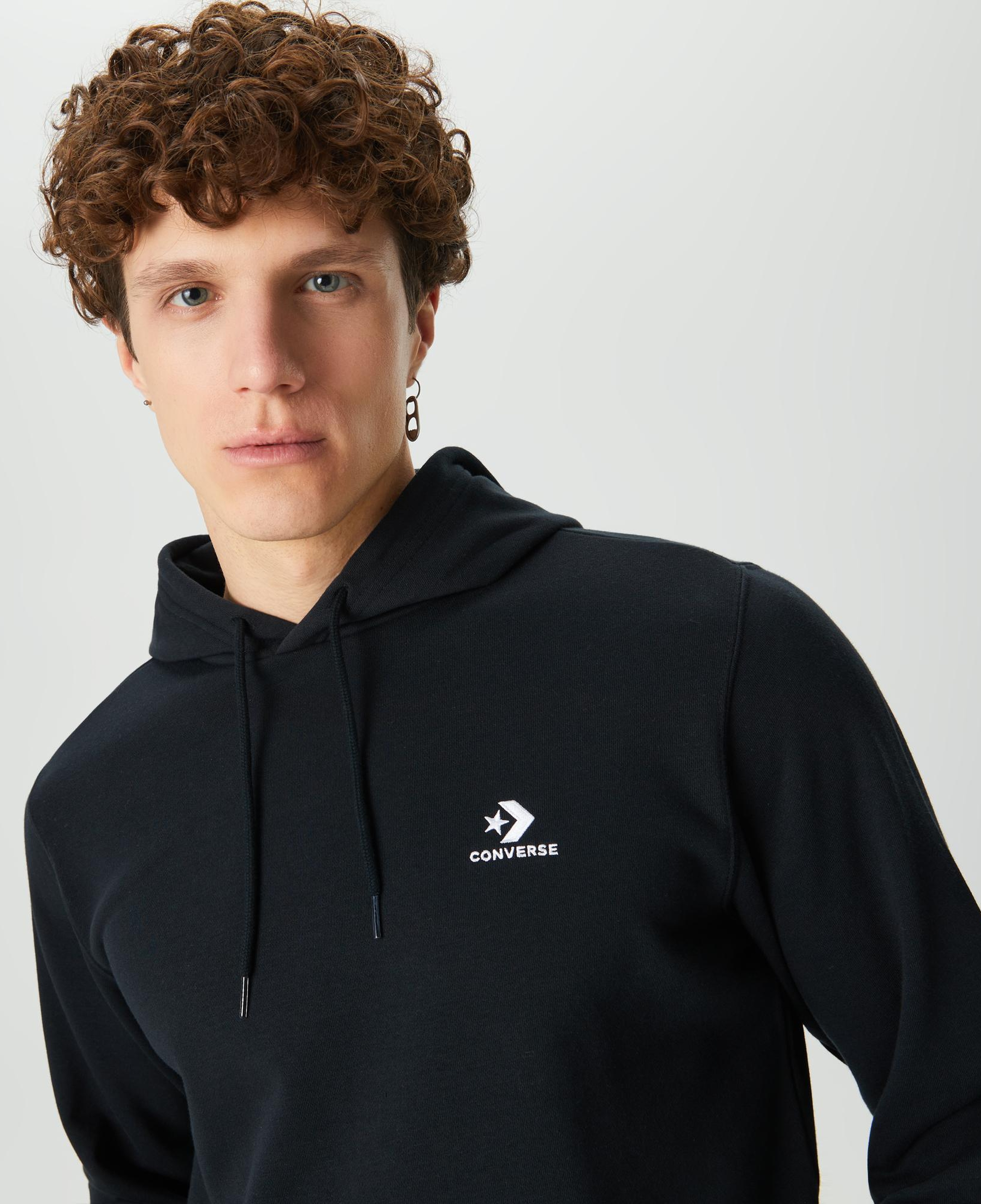 Converse Go-To Unisex Kapüşonlu Siyah Hoodie