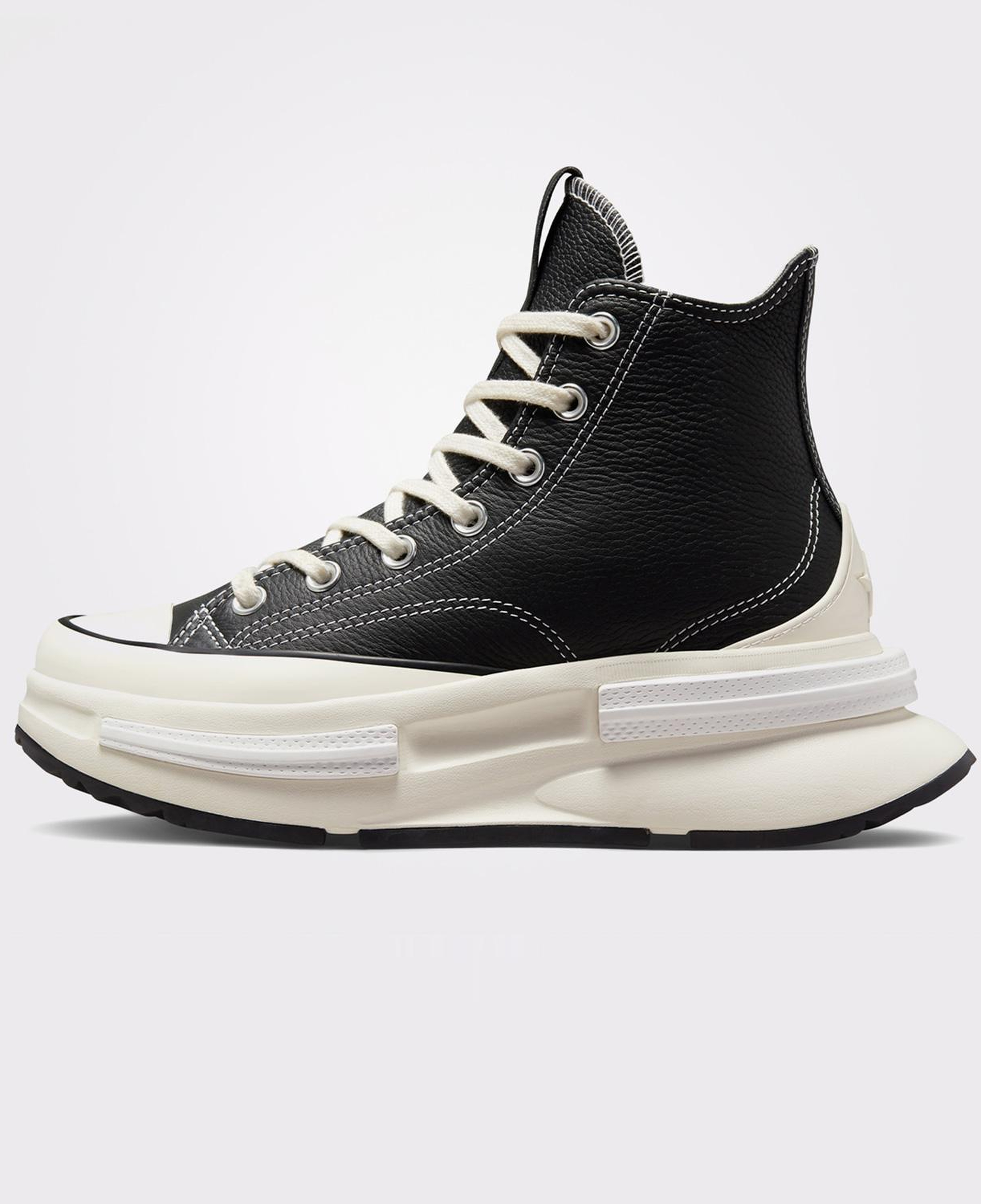 Converse Run Star Legacy Cx Foundational Unisex Siyah Deri Platform Sneaker