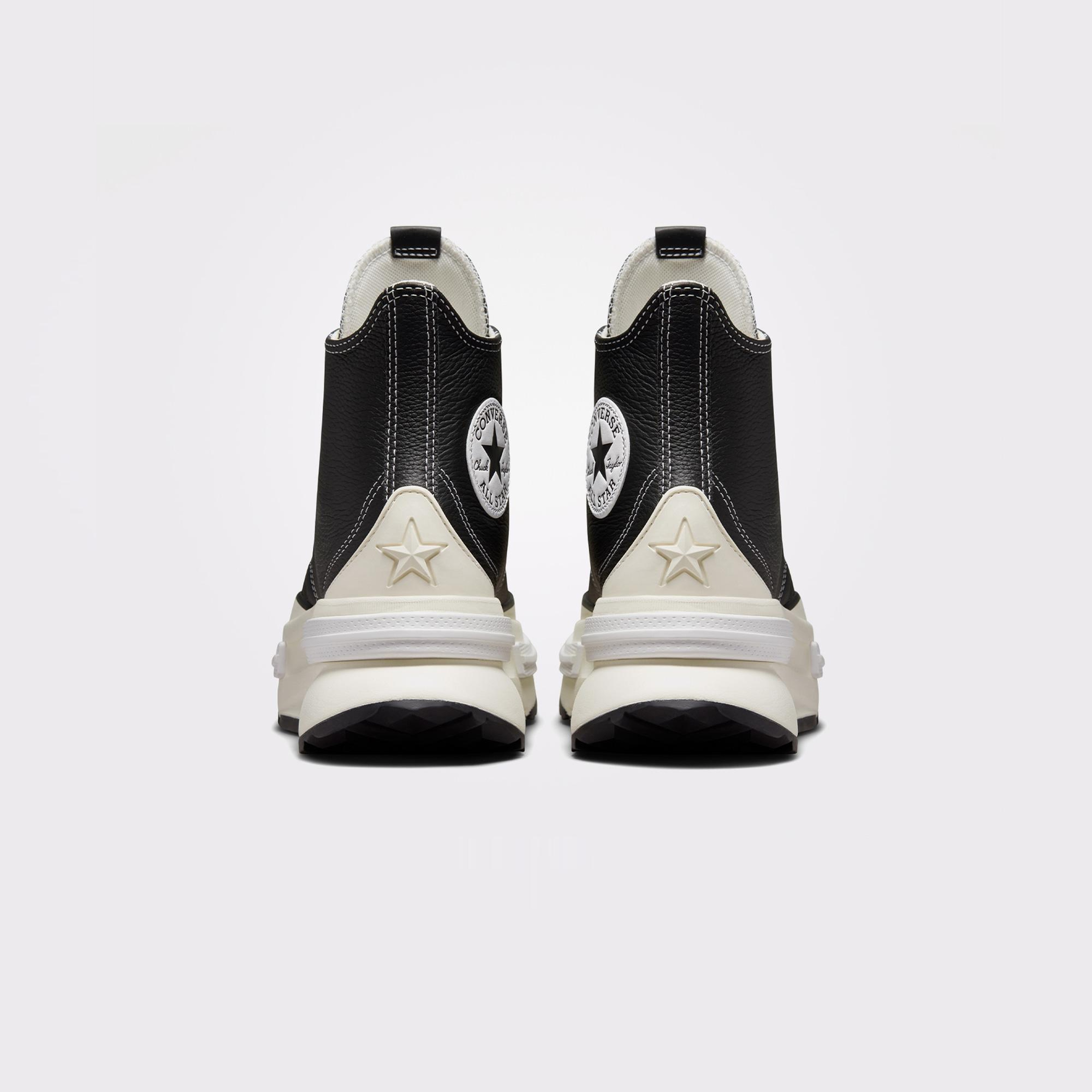 Converse Run Star Legacy Cx Foundational Unisex Siyah Deri Platform Sneaker