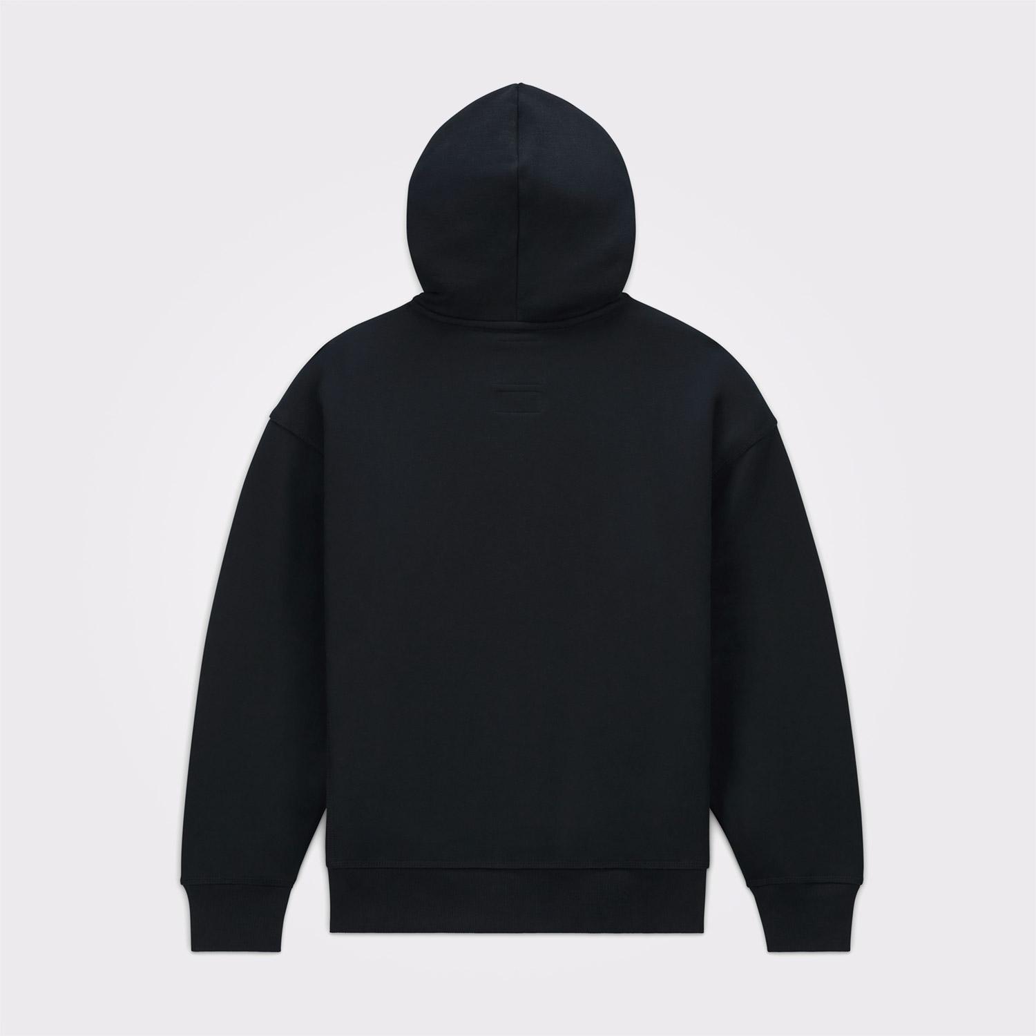 Converse Unisex Loose Fit Siyah Hoodie