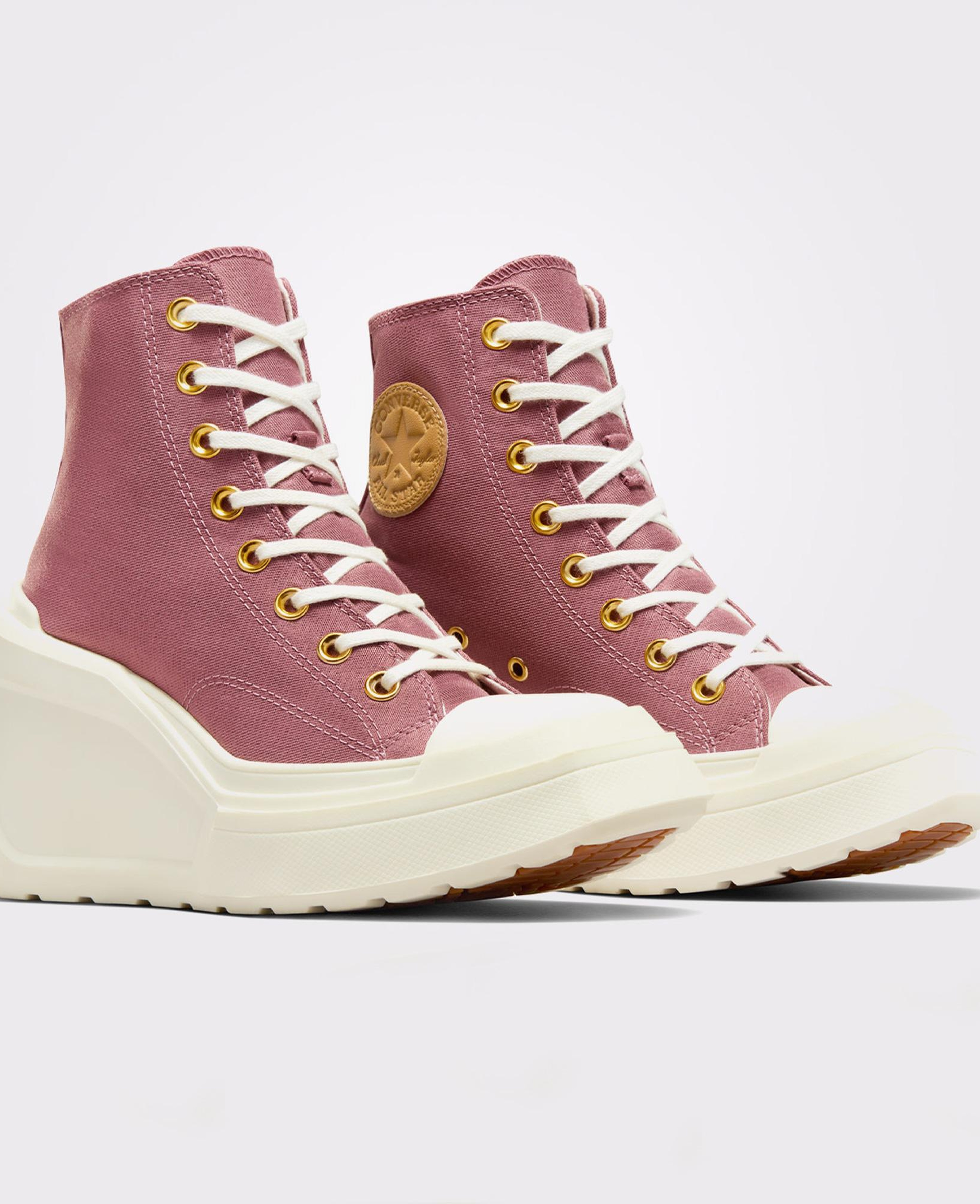 Converse Chuck 70 De Luxe Wedge Kadın Pembe Platform Sneaker