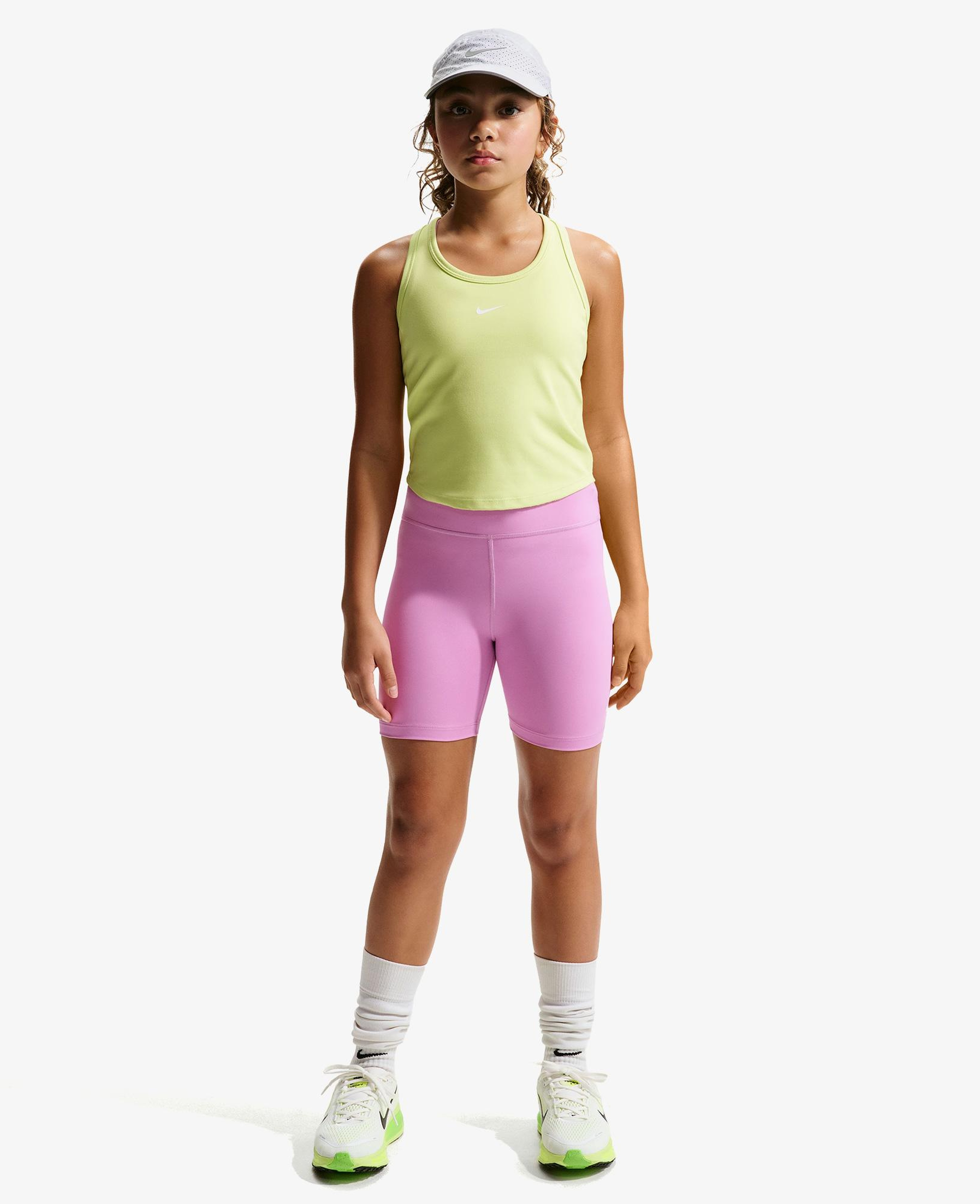 Nike Dri-Fit One 13 cm Çocuk Pembe Kısa Tayt