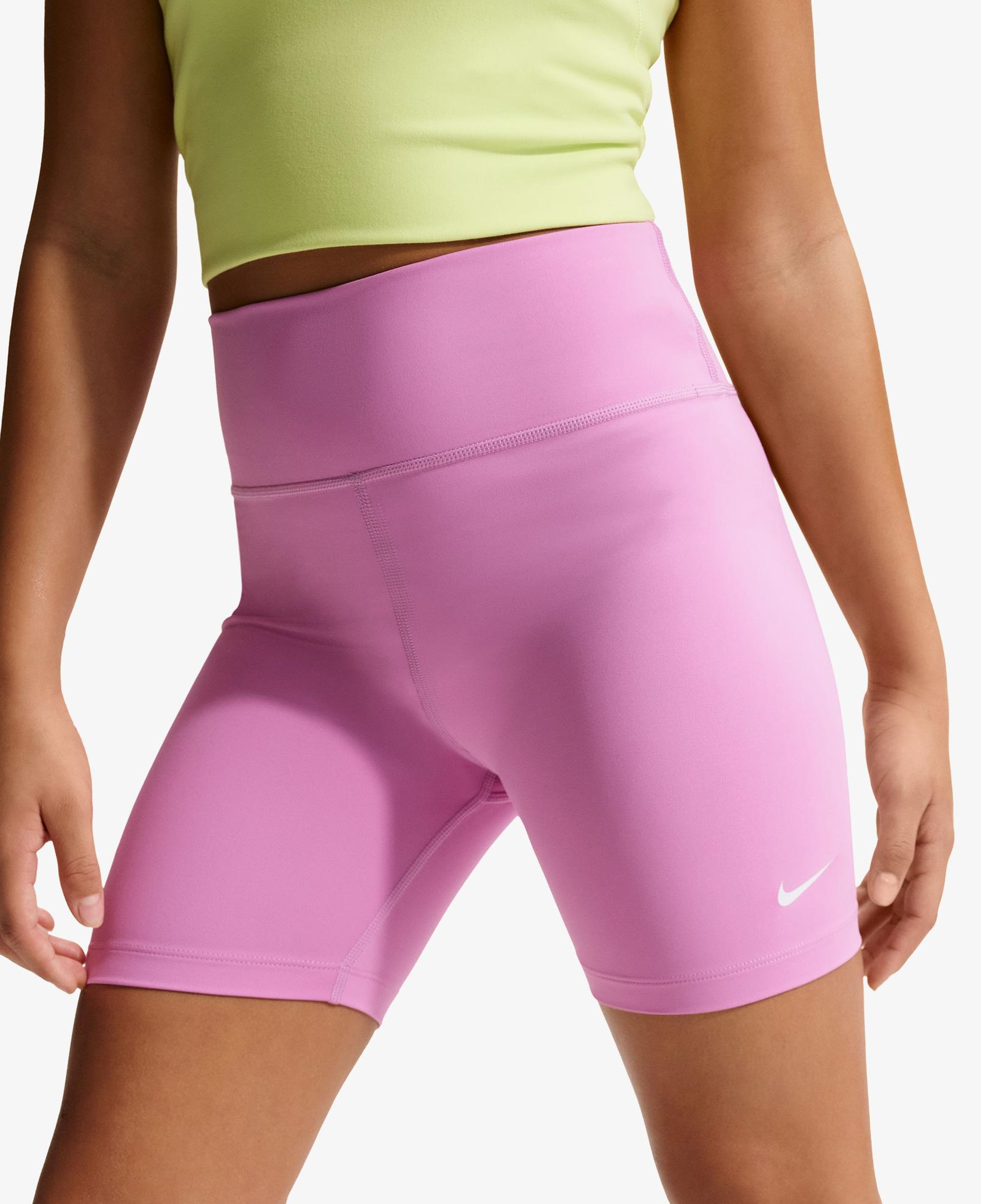 Nike Dri-Fit One 13 cm Çocuk Pembe Kısa Tayt