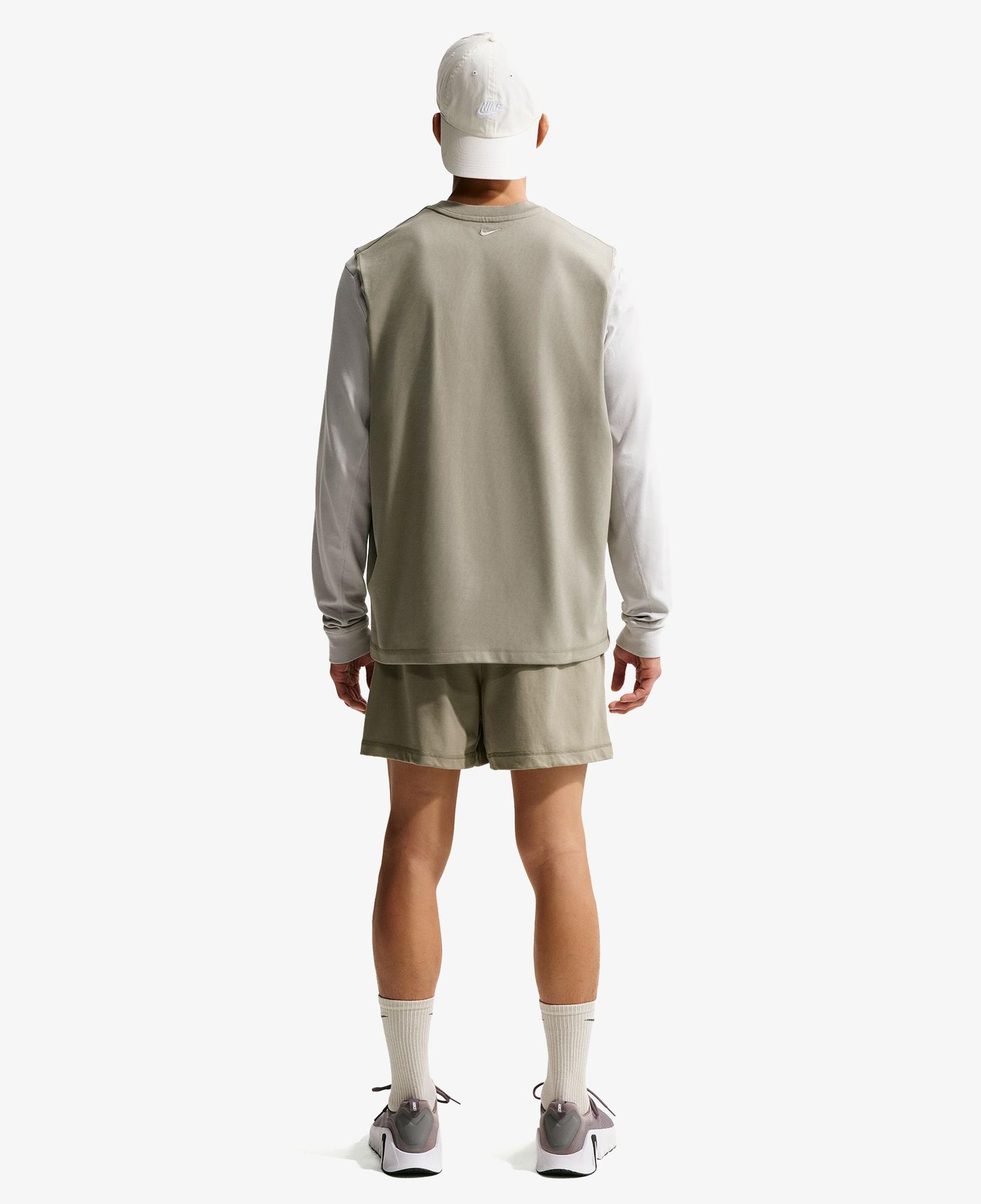 Nike Dri-Fit NAC Erkek Haki Kolsuz T-Shirt