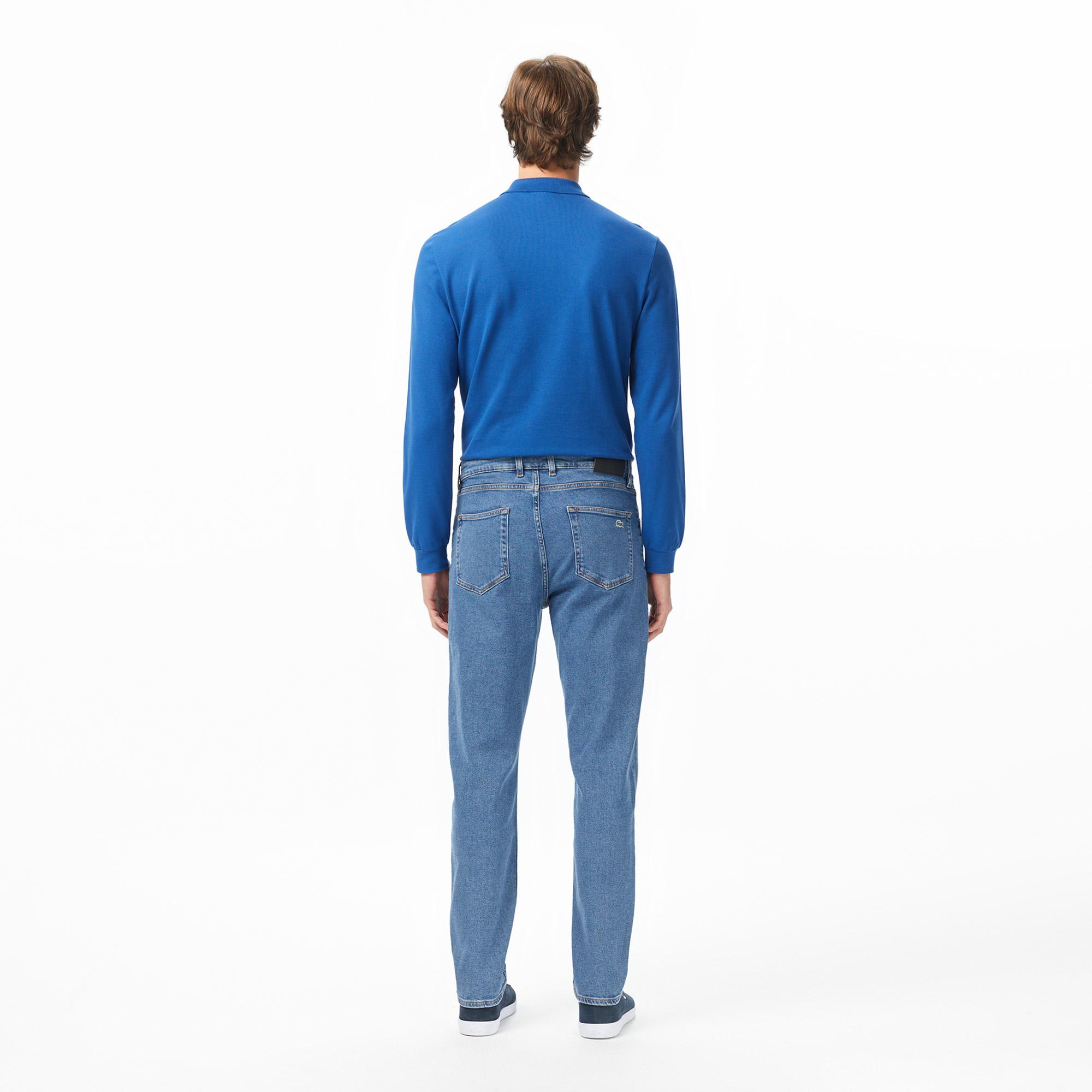 Lacoste Erkek Regular Fit Mavi Jean Pantolon