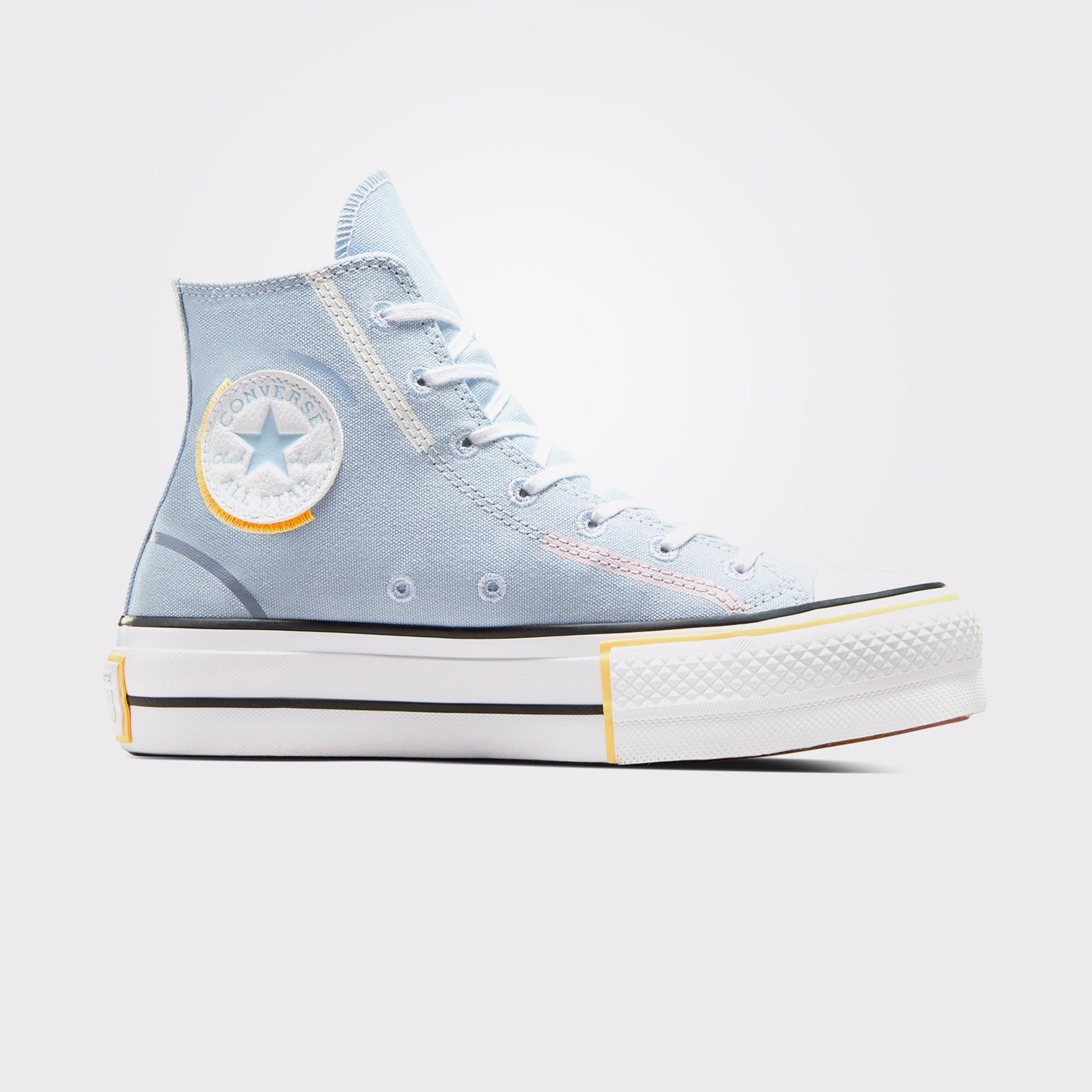 Converse Chuck Taylor All Star Lift Unisex Mavi Platform Sneaker