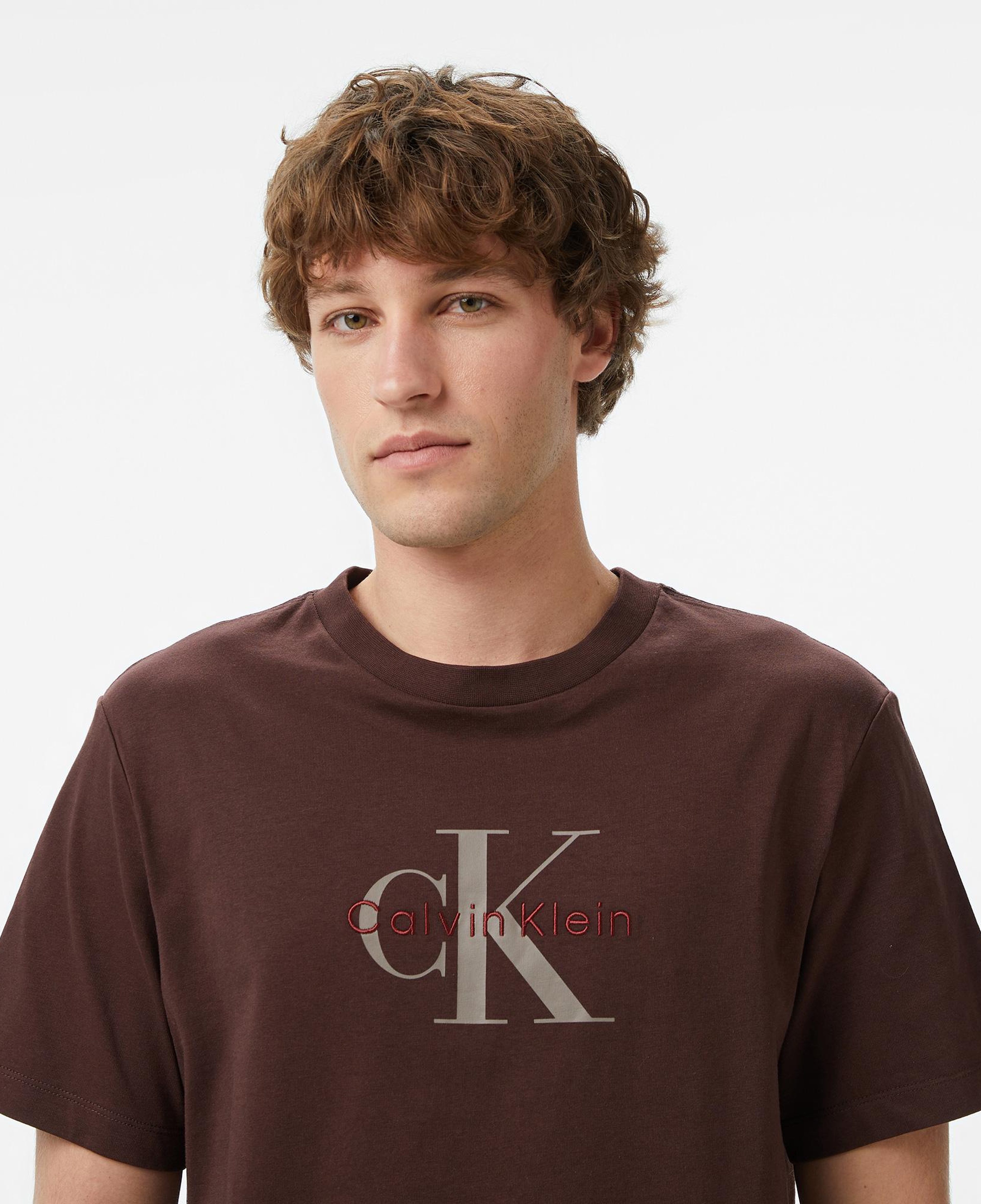 Calvin Klein Hero Monologo 20S Erkek Kahverengi T-Shirt