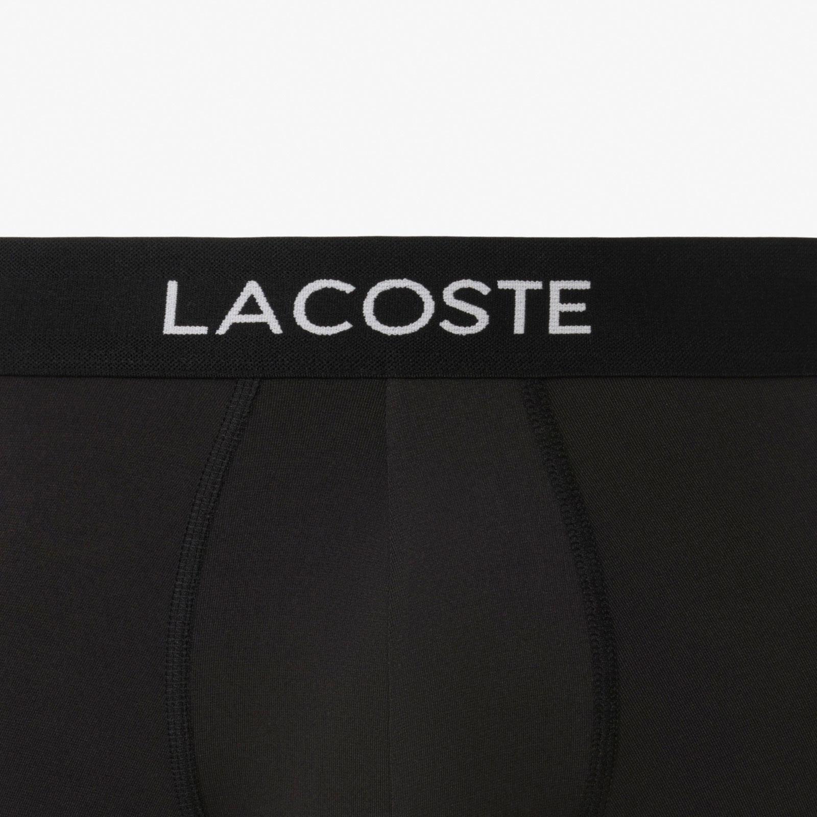 Lacoste Erkek 3'lü Siyah Boxer