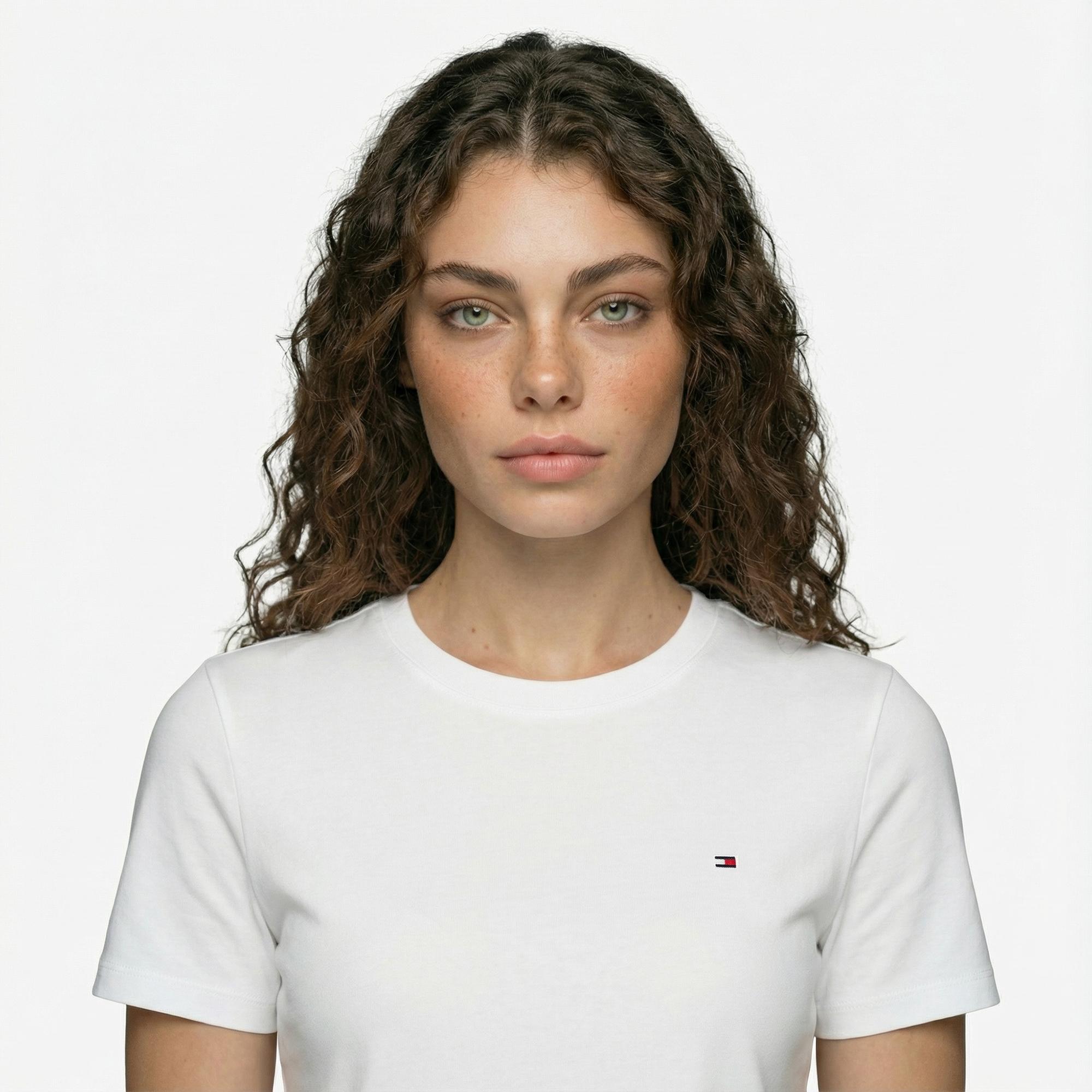Tommy Hilfiger Cody Kadın Beyaz T-Shirt