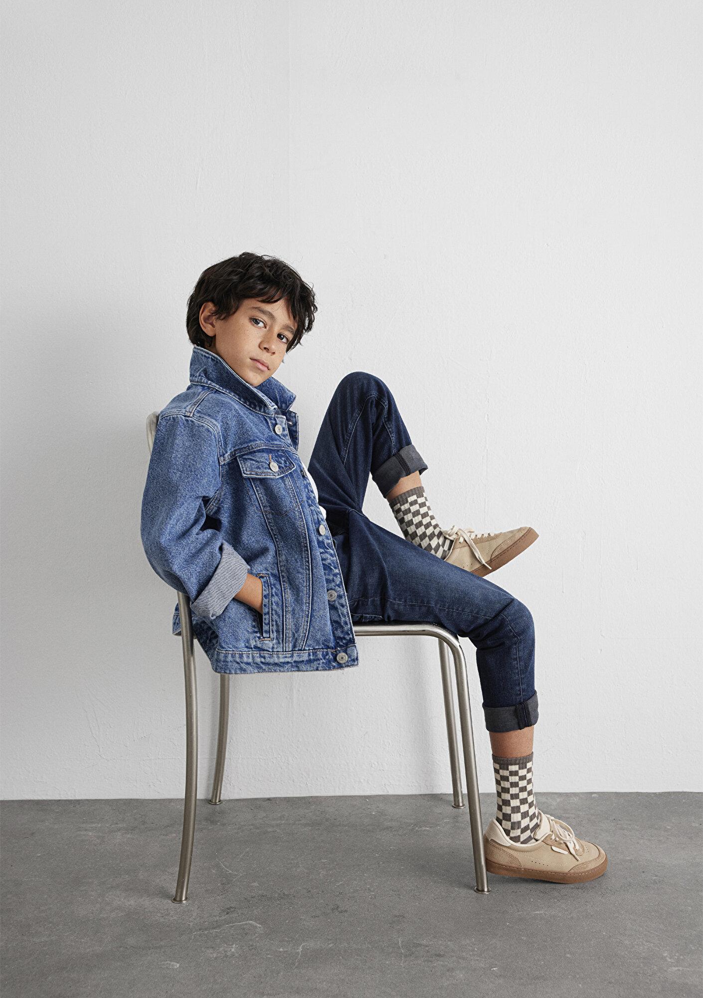 Mavi Kennie 90lar Koyu Mavi Jean Ceket 6110001-86708