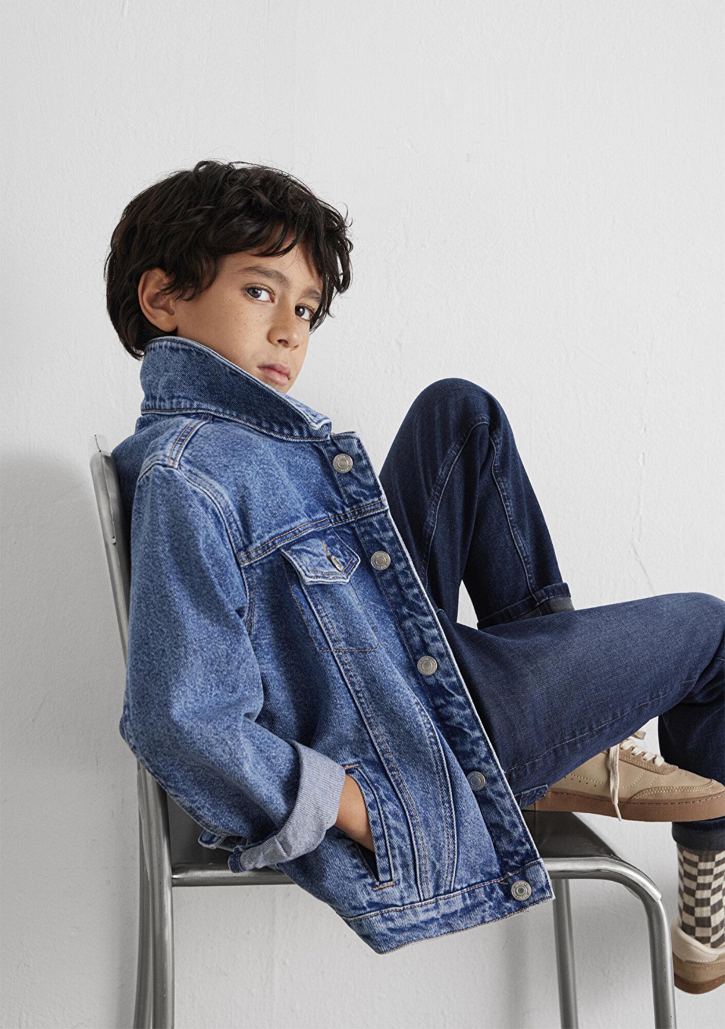 Mavi Kennie 90lar Koyu Mavi Jean Ceket 6110001-86708