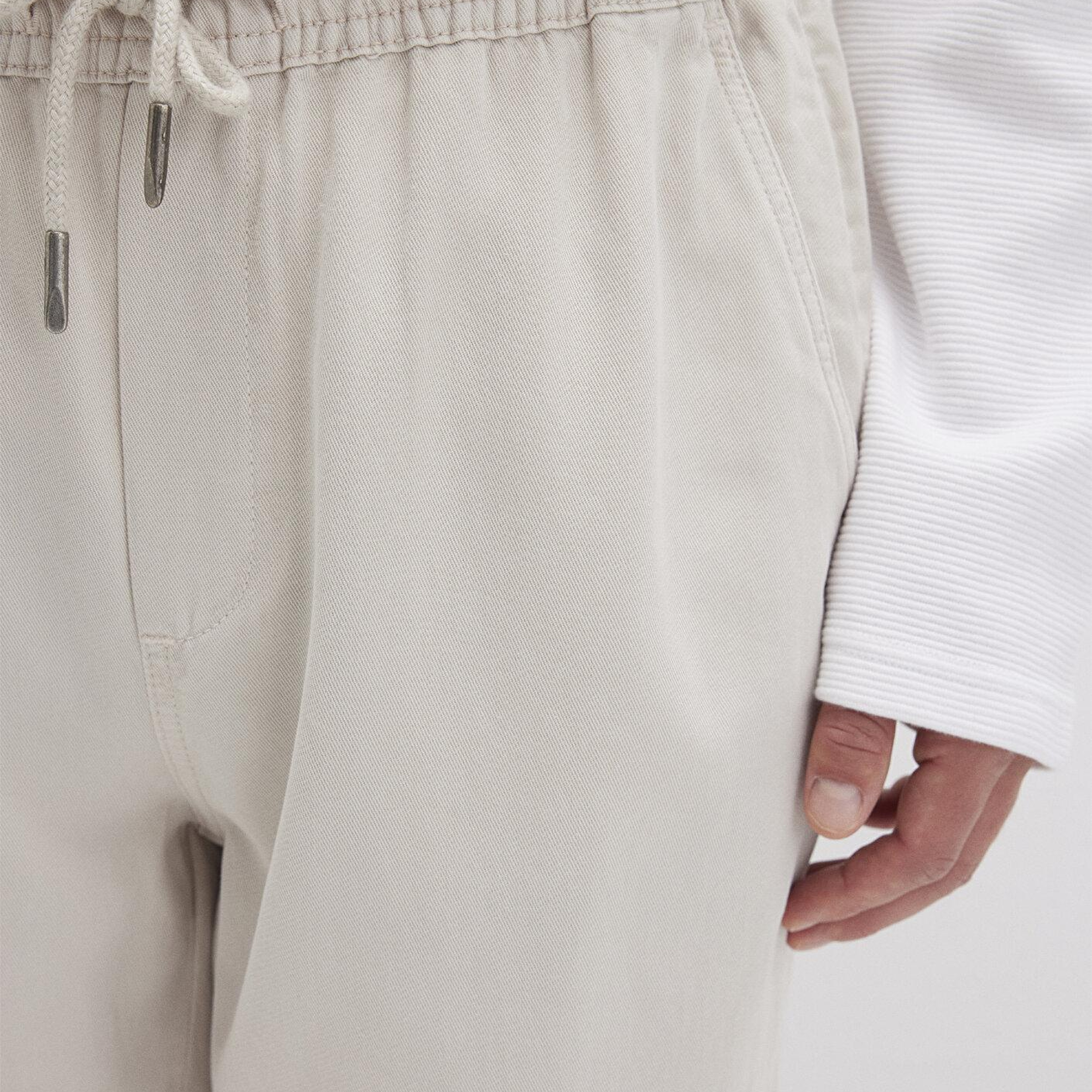 Mavi Ekru (TENCEL™) Liyosel Karışımlı Jogger Pantolon 0010168-70144